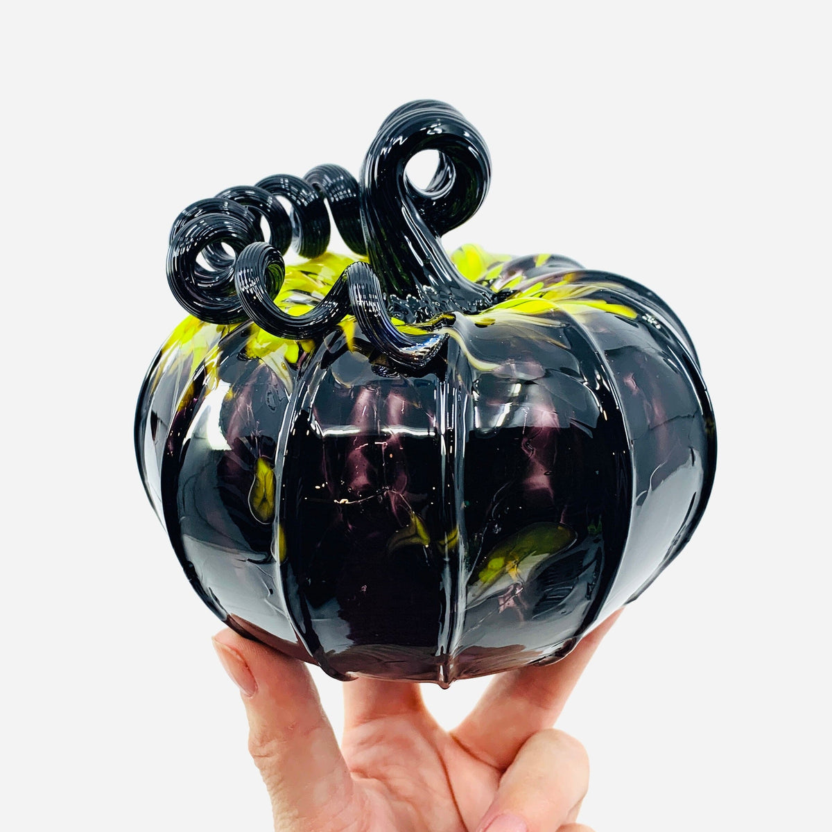 Daily Pumpkin 1184 Squat Daily Pumpkin Luke Adams Glass Blowing Studio 