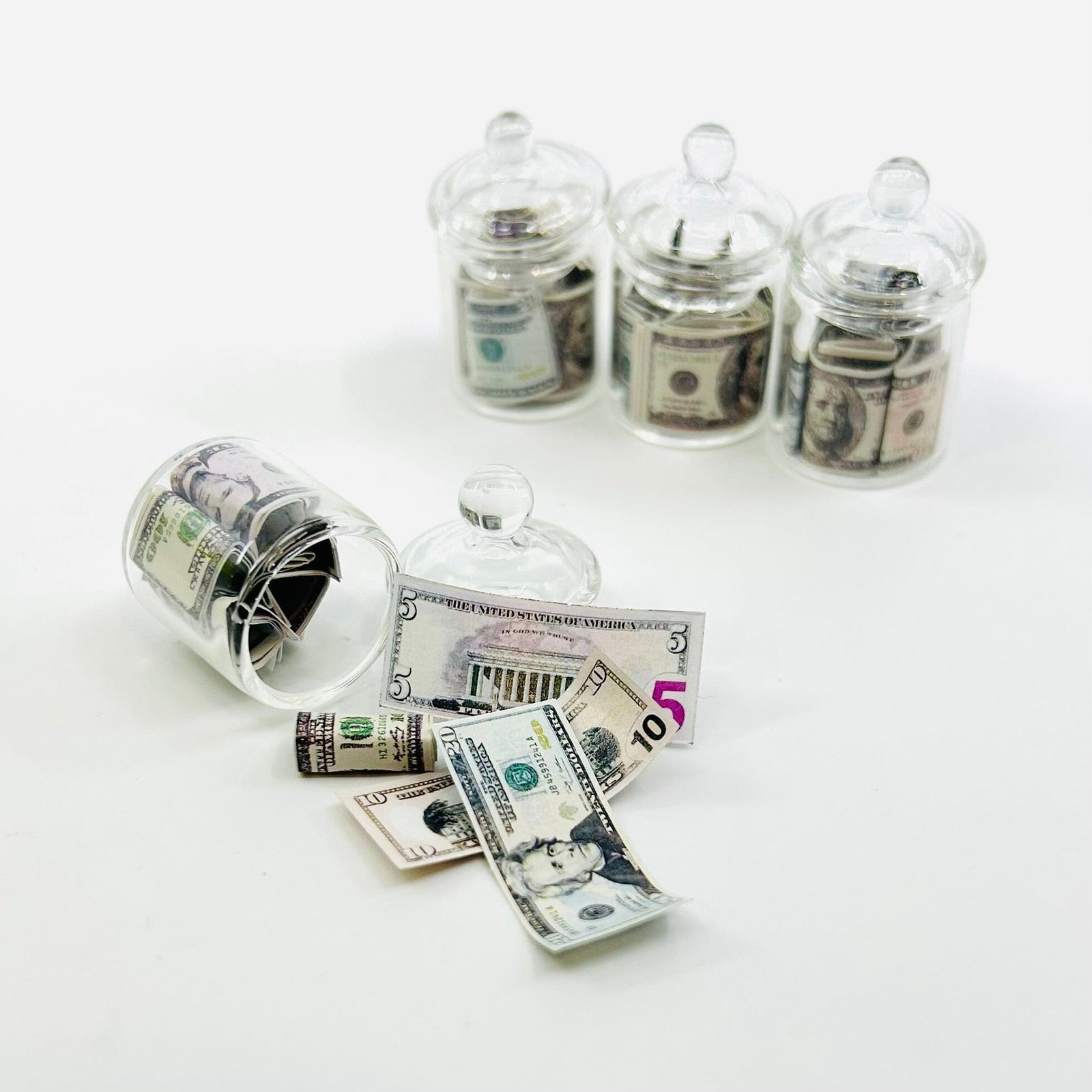 Tiny Rainy Day Jar Miniature - 