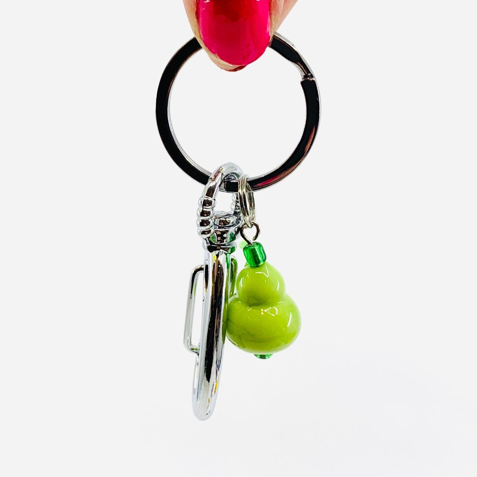 Glass Miniature Keychain, Pear GANZ 