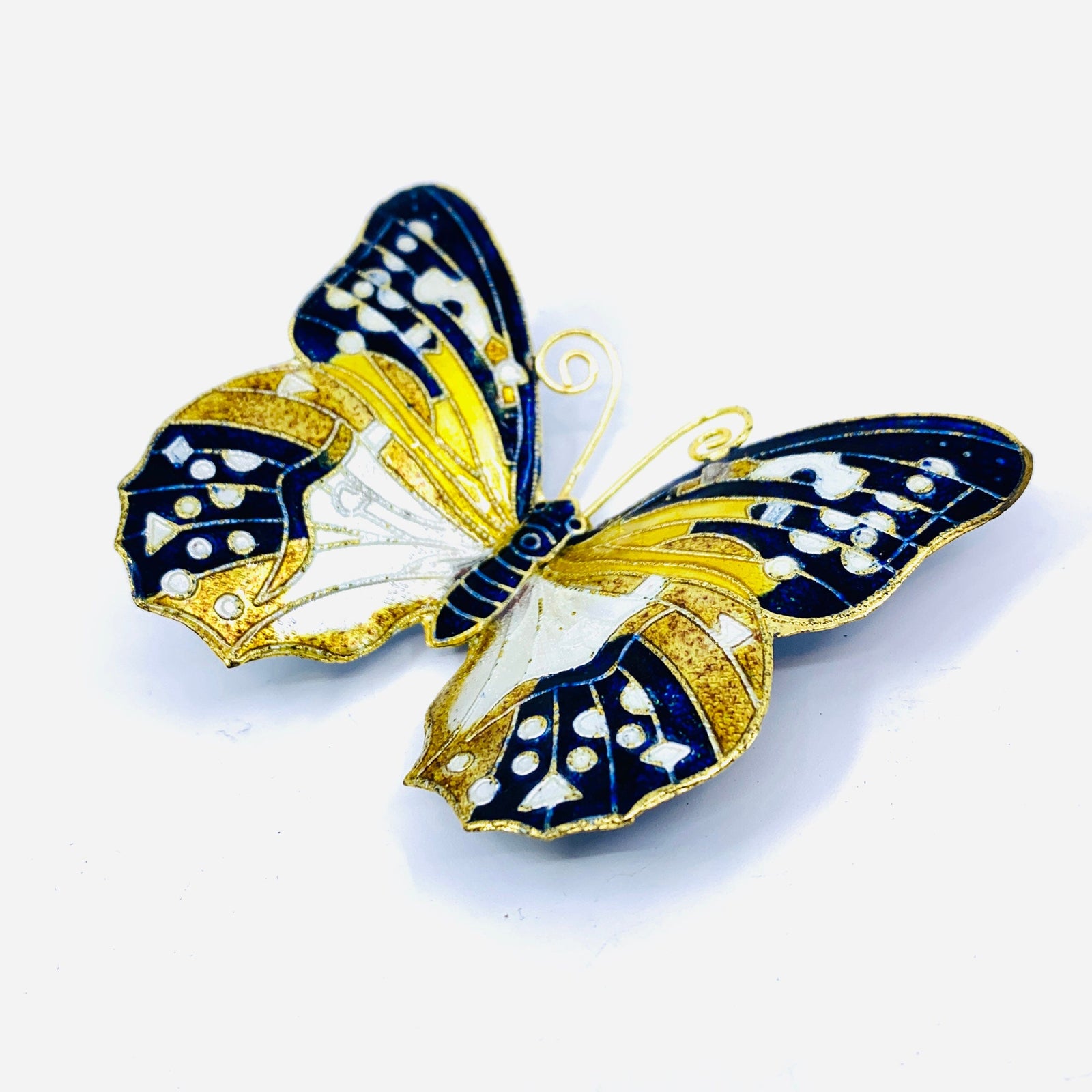 Pewter Enameled Butterfly Magnets -1 Decor Kubla Craft 