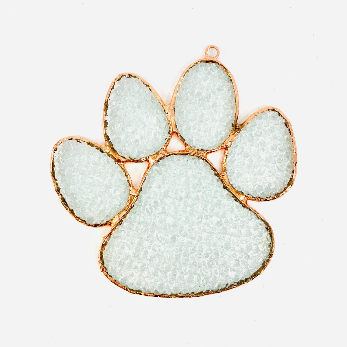 Stained Glass Suncatcher, Paw Print Decor Gift Essentials 