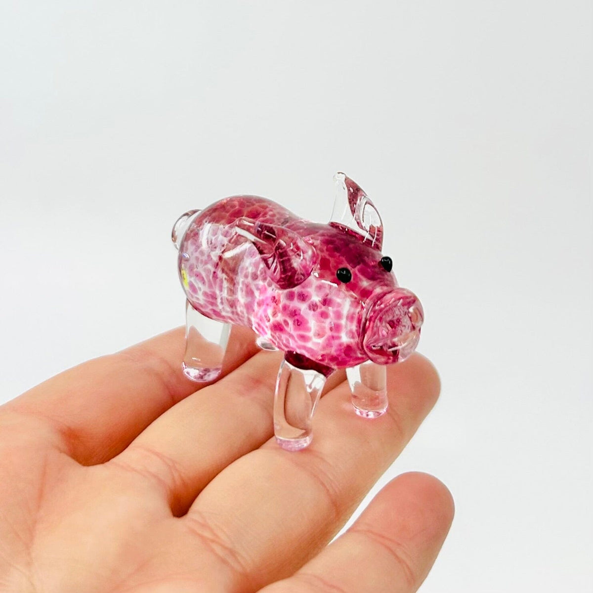 Glass Piggy Miniature - 