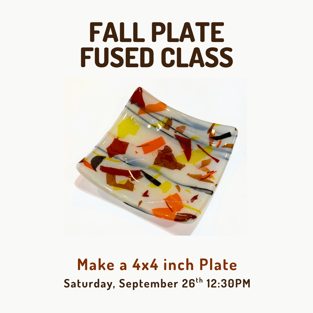 Fall Fest 2026: Glass Pumpkin Patch, Artisan Market, & Glass Classes Class Luke Adams Glass Blowing Studio Fused Fall Plate Class - Saturday, September 26th - 12PM 