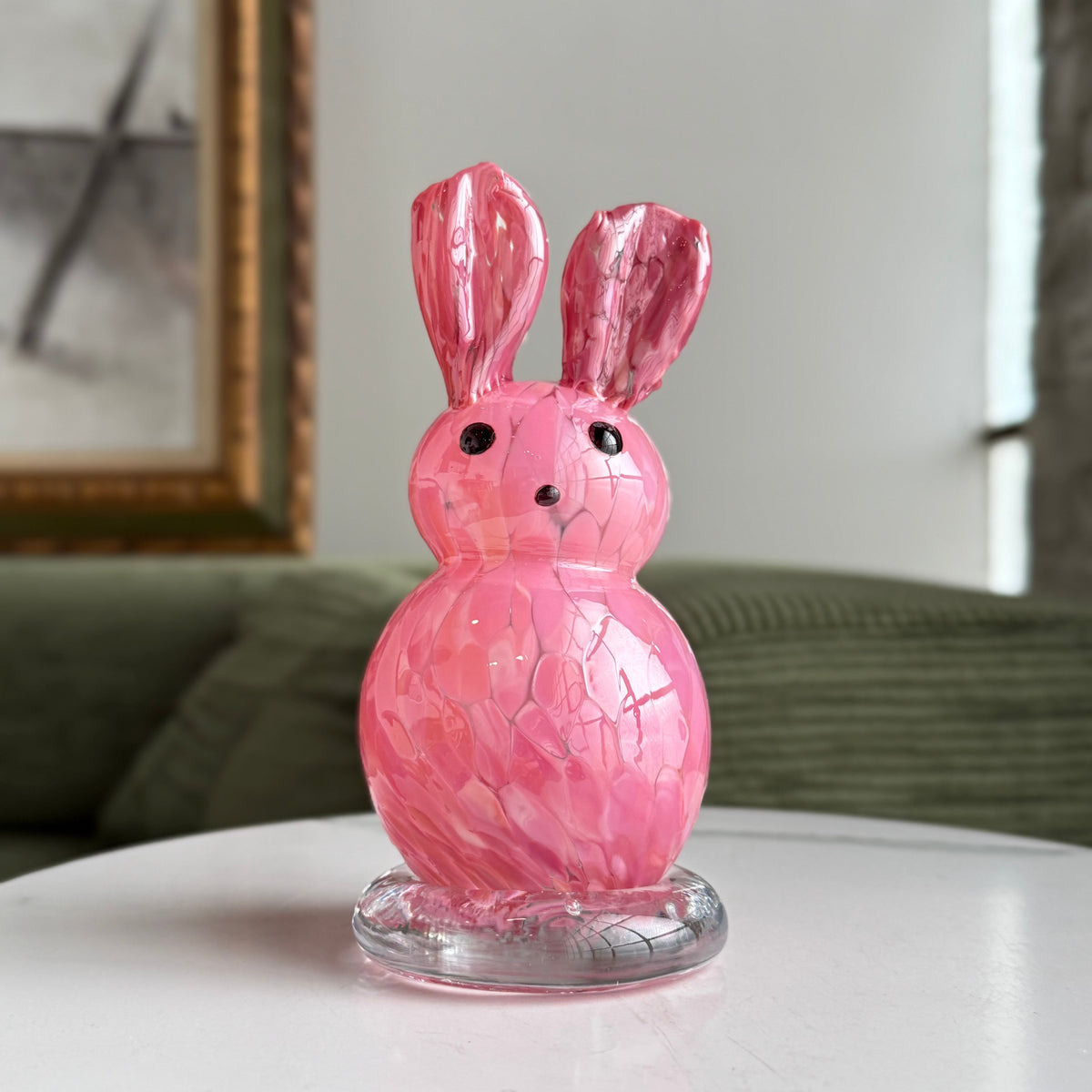 Daily Bunny 24 - Candy Pink Gabby Luke Adams Glass Blowing Studio 