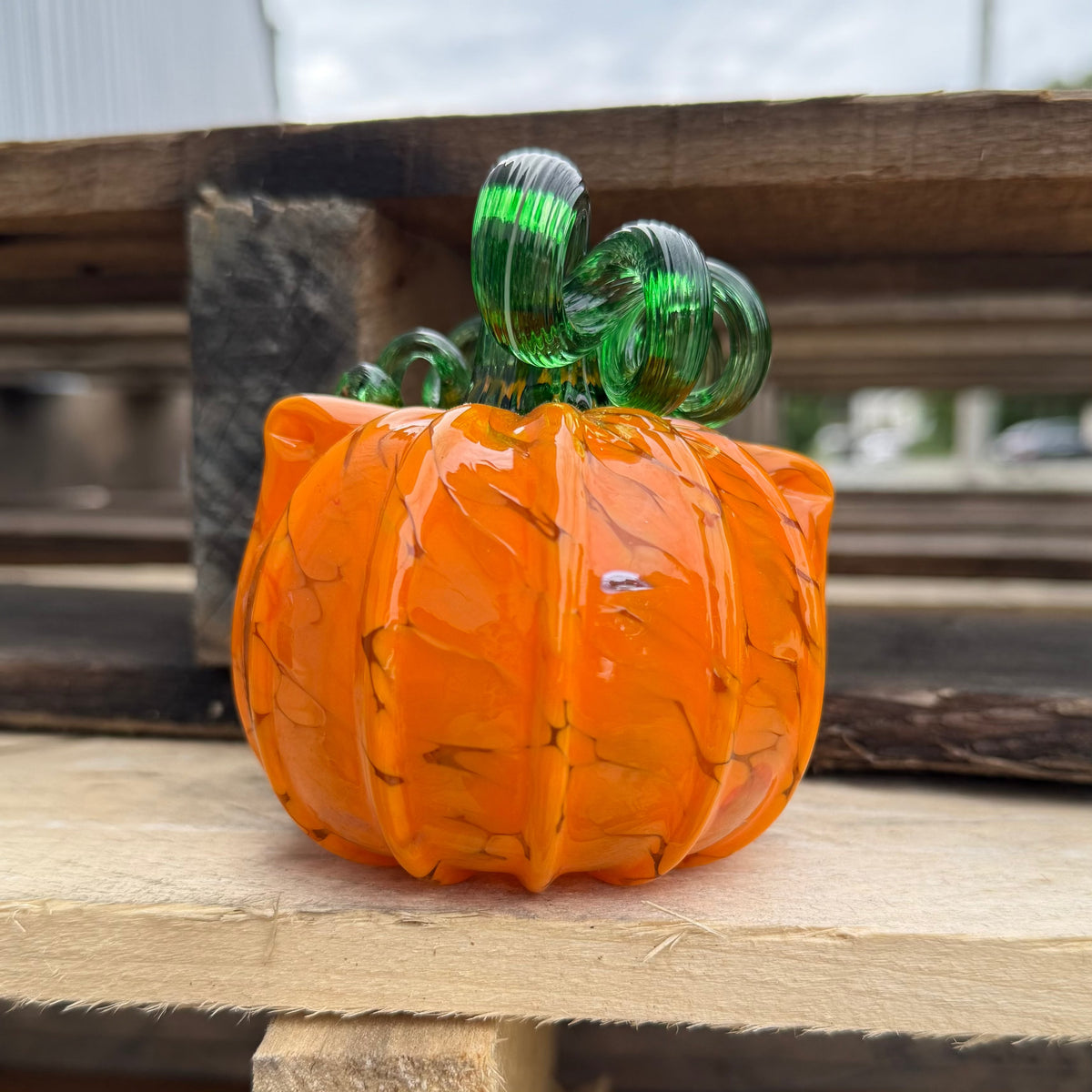 Orange Cat-kin Pumpkin Inspo Luke Adams Glass Blowing Studio 