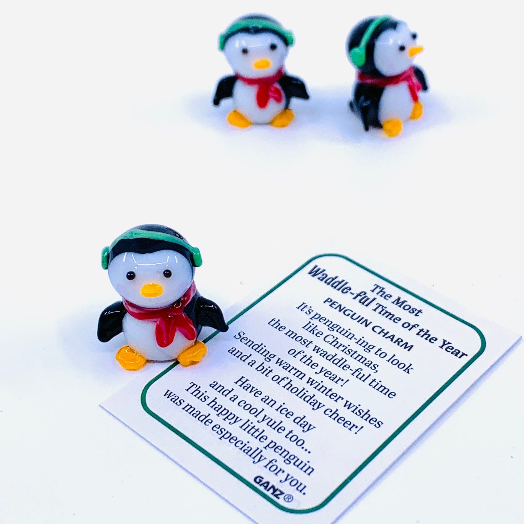 The Waddle-ful Penguin Pocket Charm PT14 Miniature GANZ 