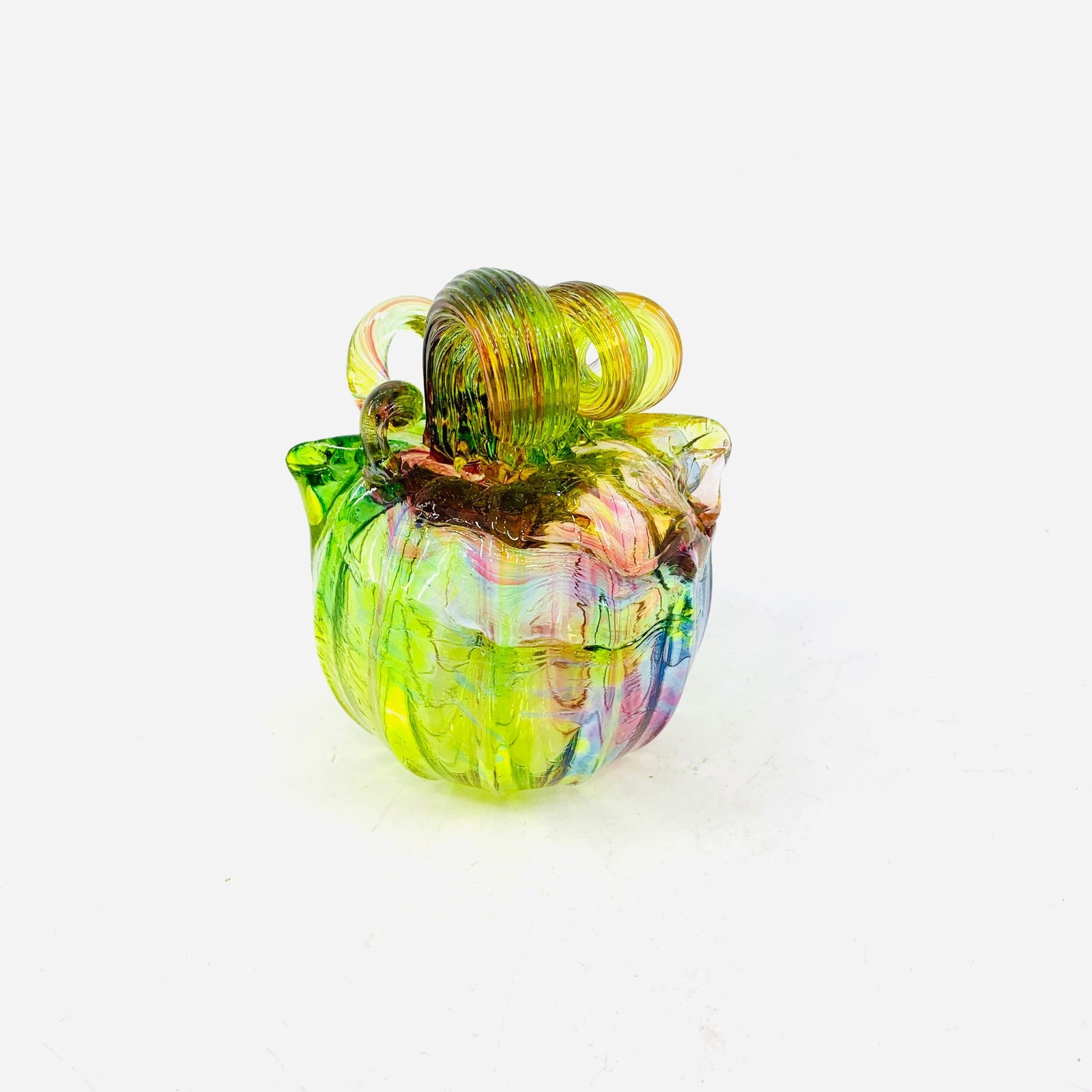Rainbow Aurora “Oops” Catkin Inspo Luke Adams Glass Blowing Studio 