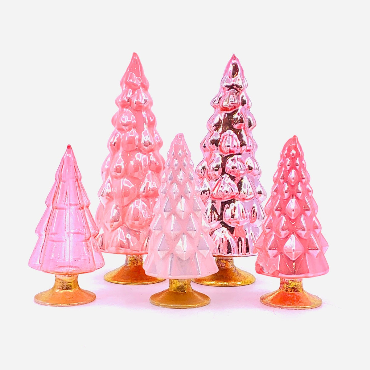 Rainbow Hue Glass Trees, Pink Cody Foster & Co 