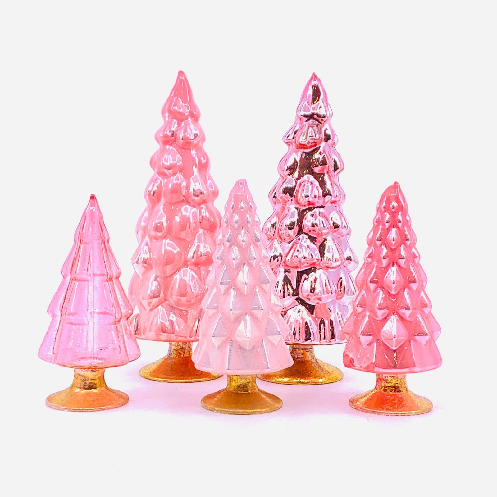 Rainbow Hue Glass Trees, Pink Cody Foster & Co 