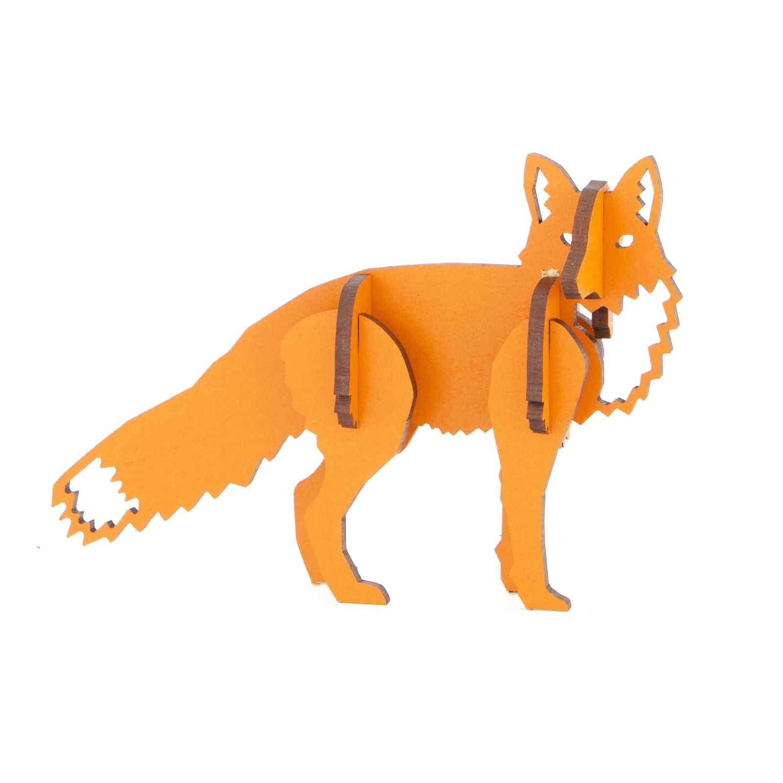 Wooden Animal Puzzle 2, Fox Little and Wood 