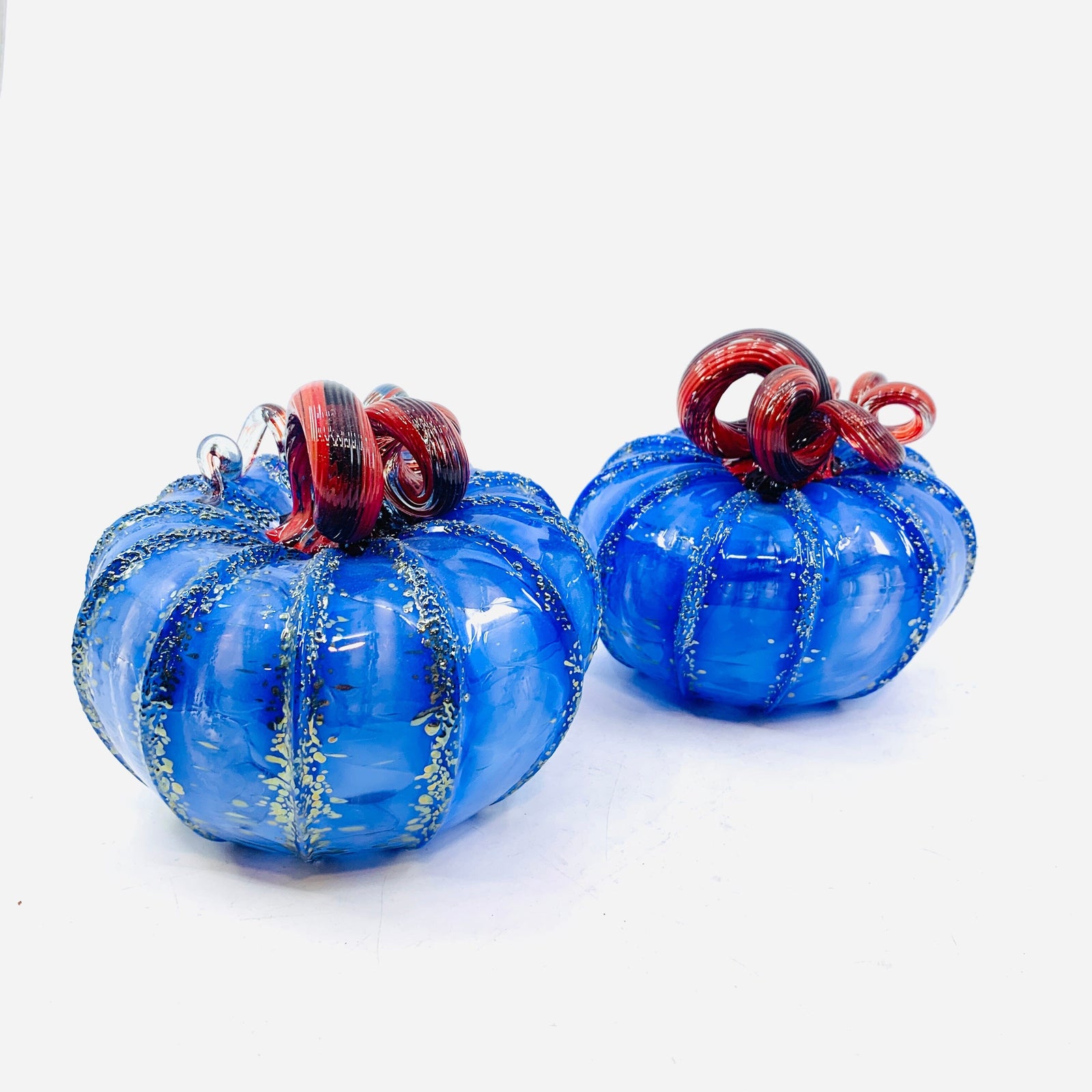 Daily Pumpkin 1959 Squat Signed by Luke Adams Gabby Luke Adams Glass Blowing Studio 