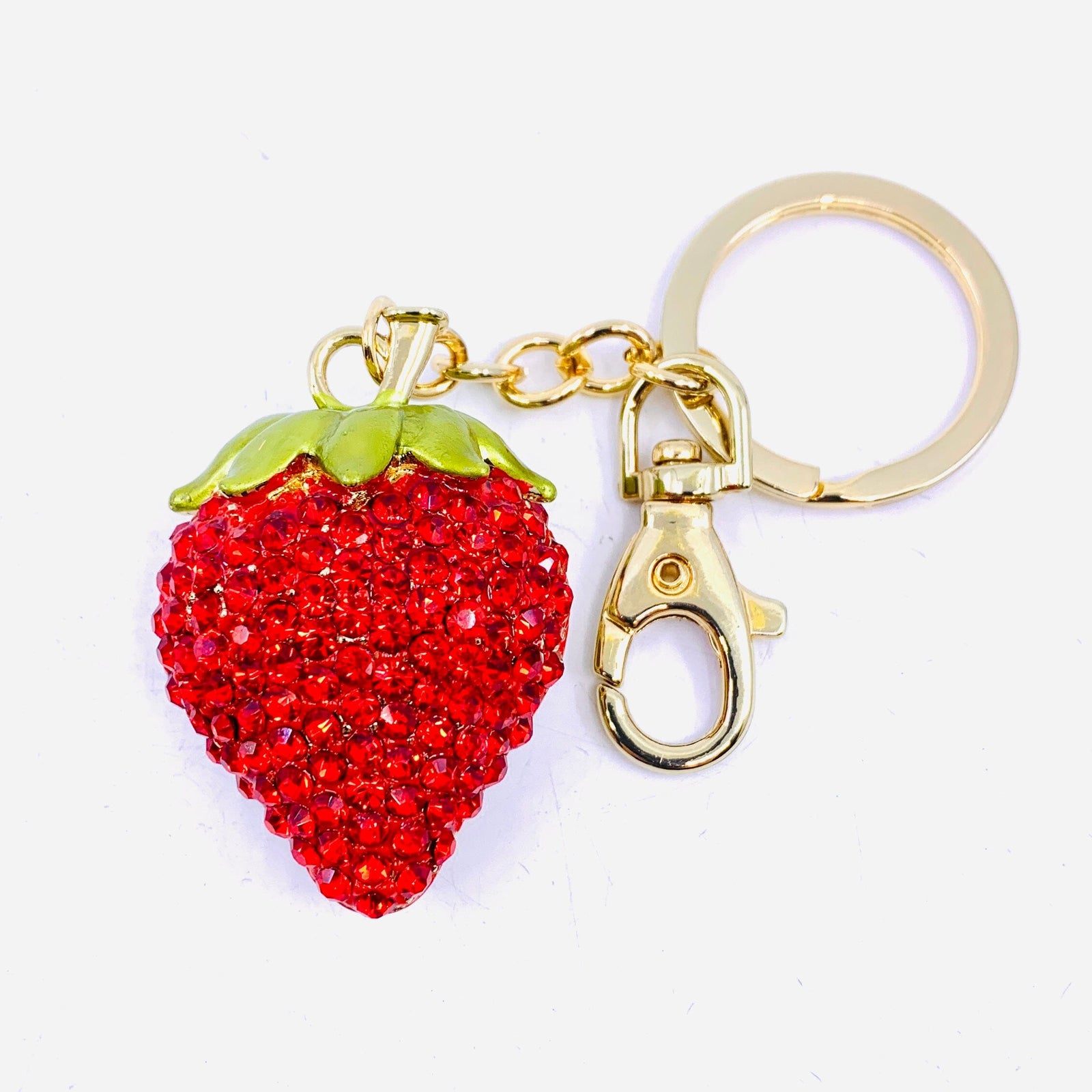 Bejeweled Key Chain 3, Strawberry Accessory Kubla Craft 