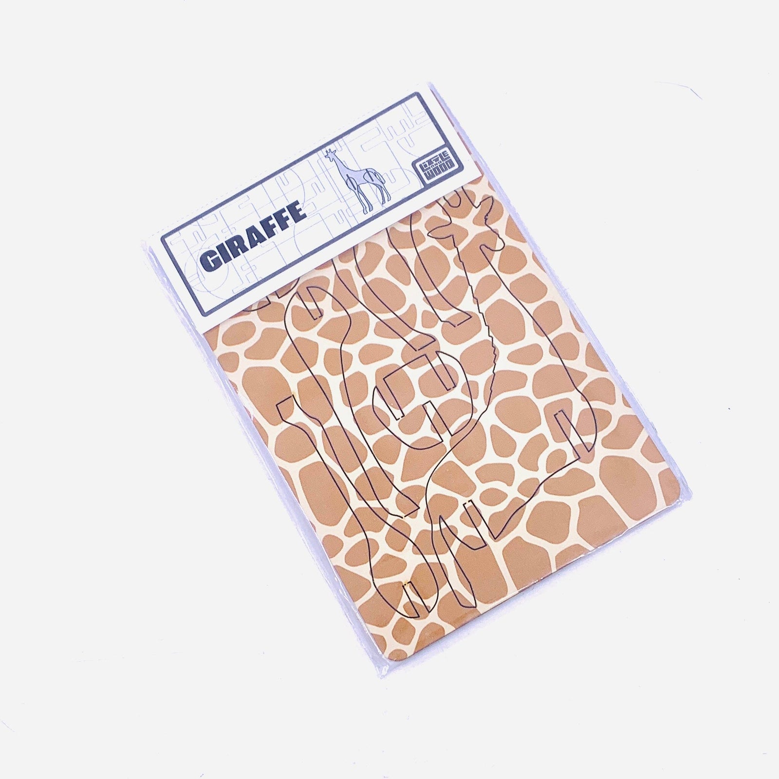 Wooden Animal Puzzle 6, Giraffe Little and Wood 