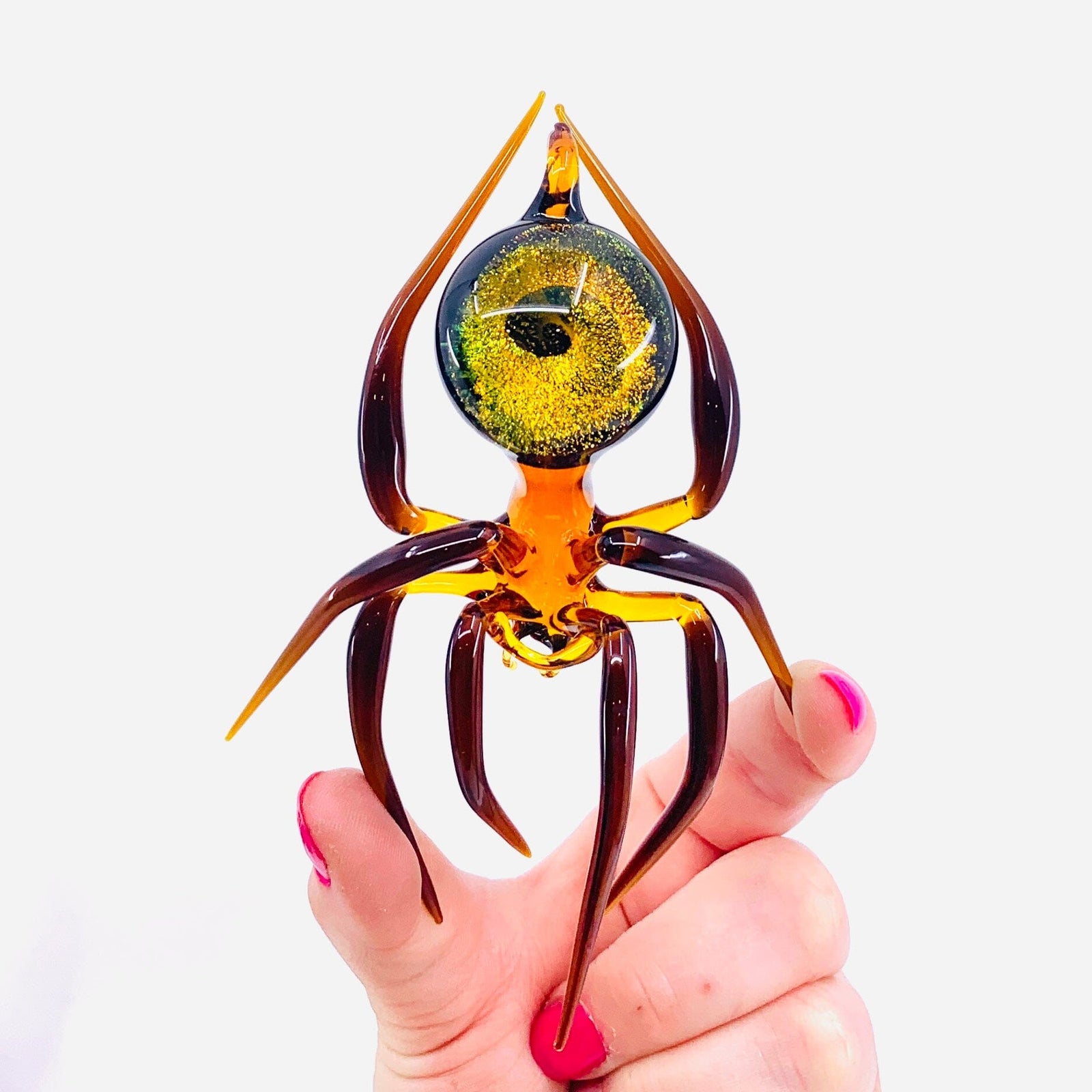 Glass Galaxy Spider Ornament, 29 Ornament WGK Glass Art Inc 