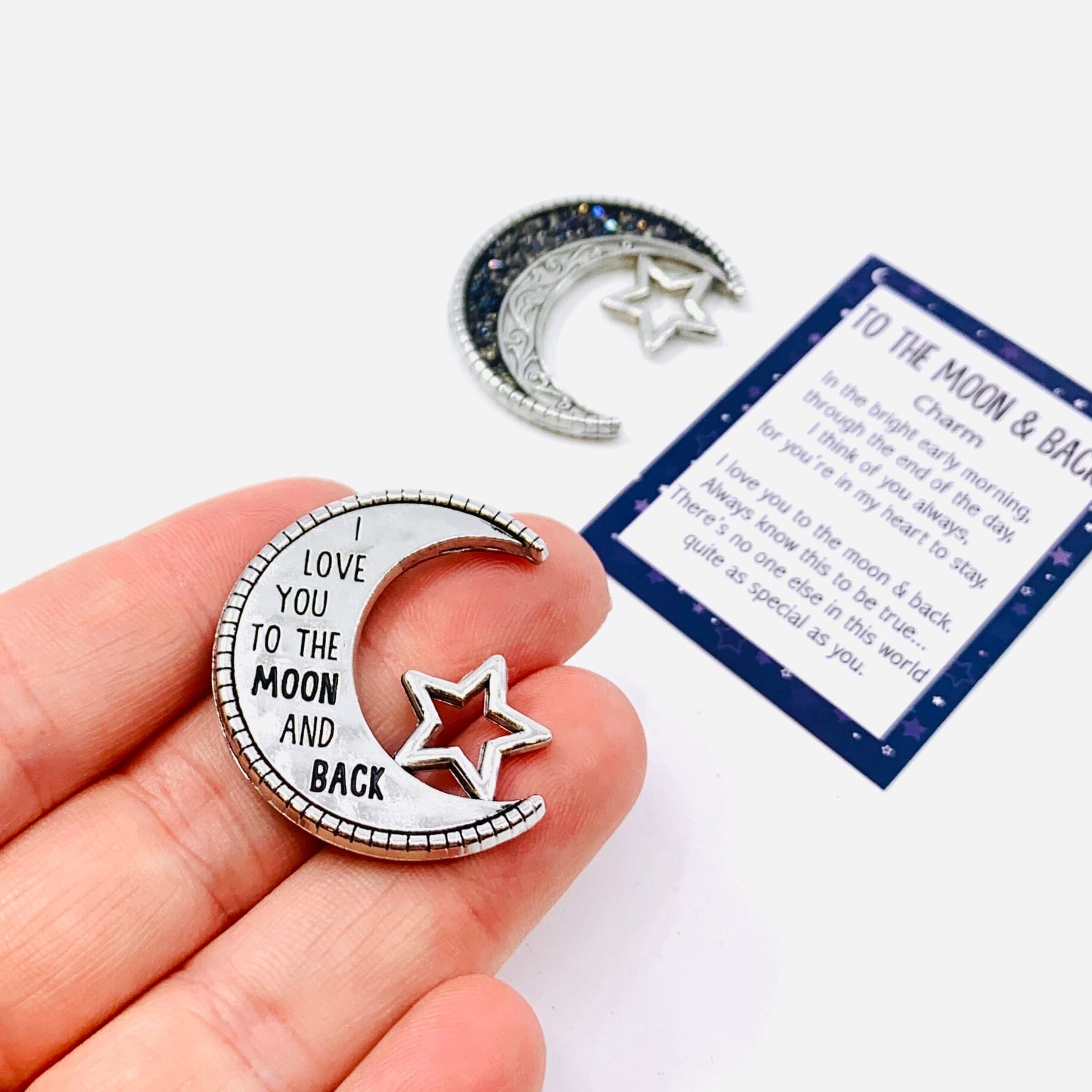 To The Moon And Back Pocket Charm PT67 Miniature GANZ 