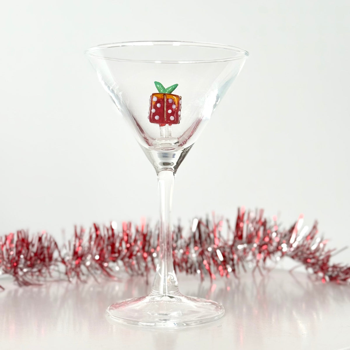 Holiday Icon Martini Glass Creative Co-Op Present 