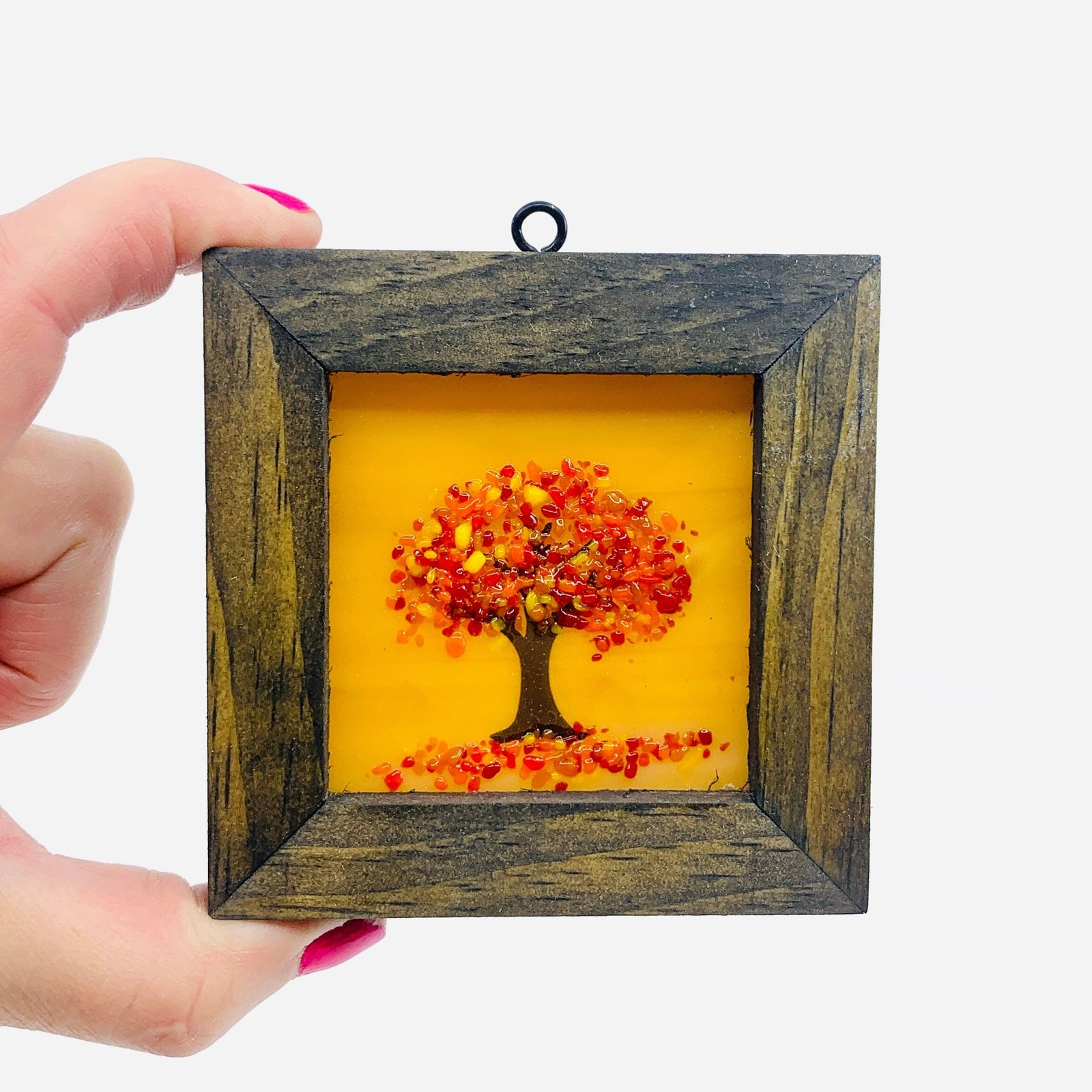Fused Glass Tree of Life Shadow Box 23 Decor Glimmer Glass Gifts 