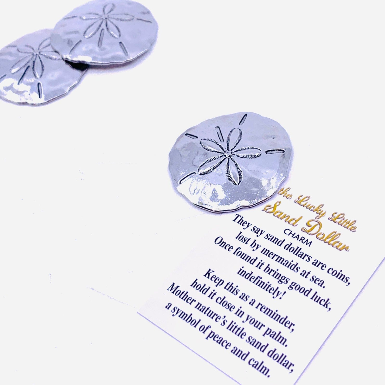 The Lucky Little Sand Dollar Pocket Charm PT31 Miniature GANZ 