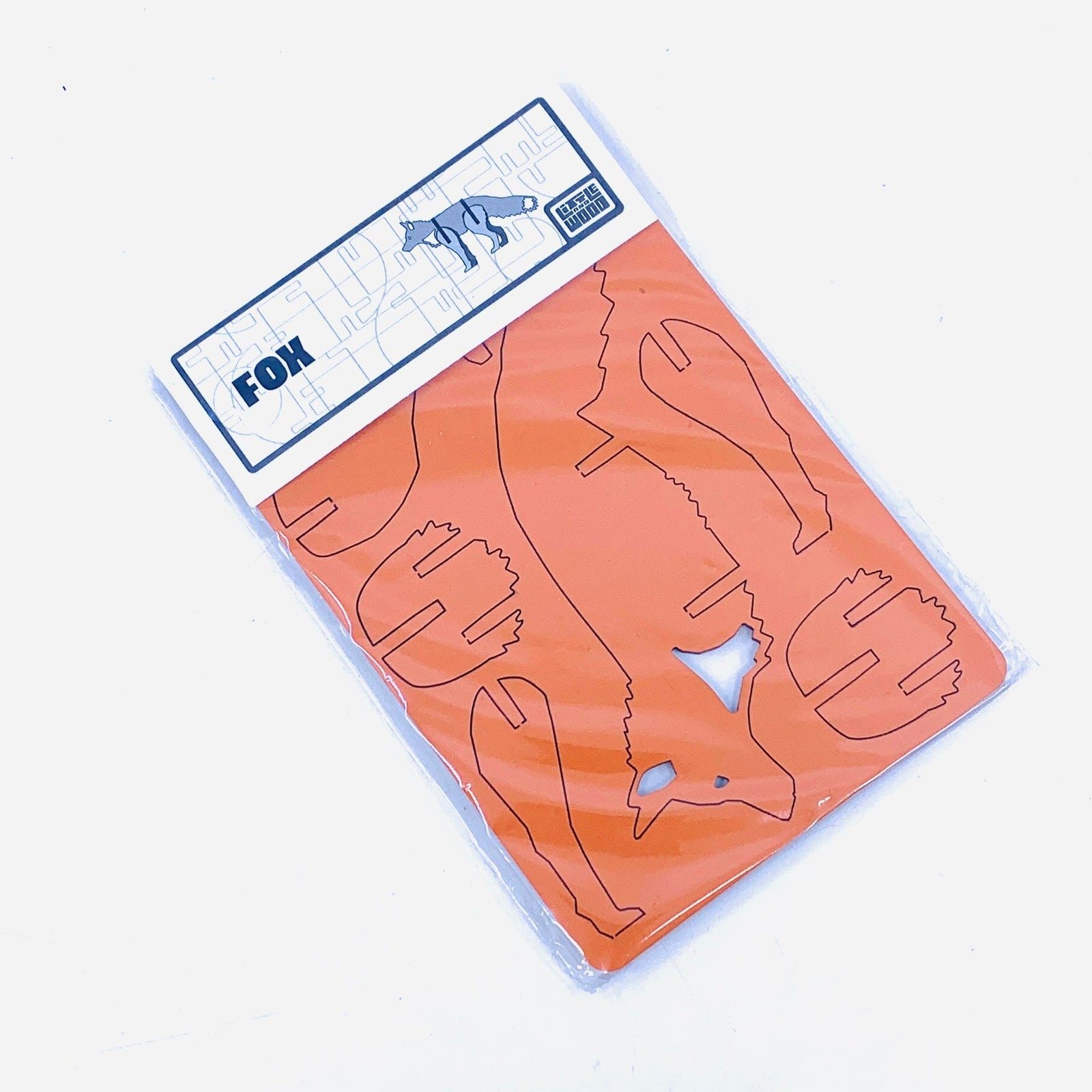 Wooden Animal Puzzle 2, Fox Little and Wood 