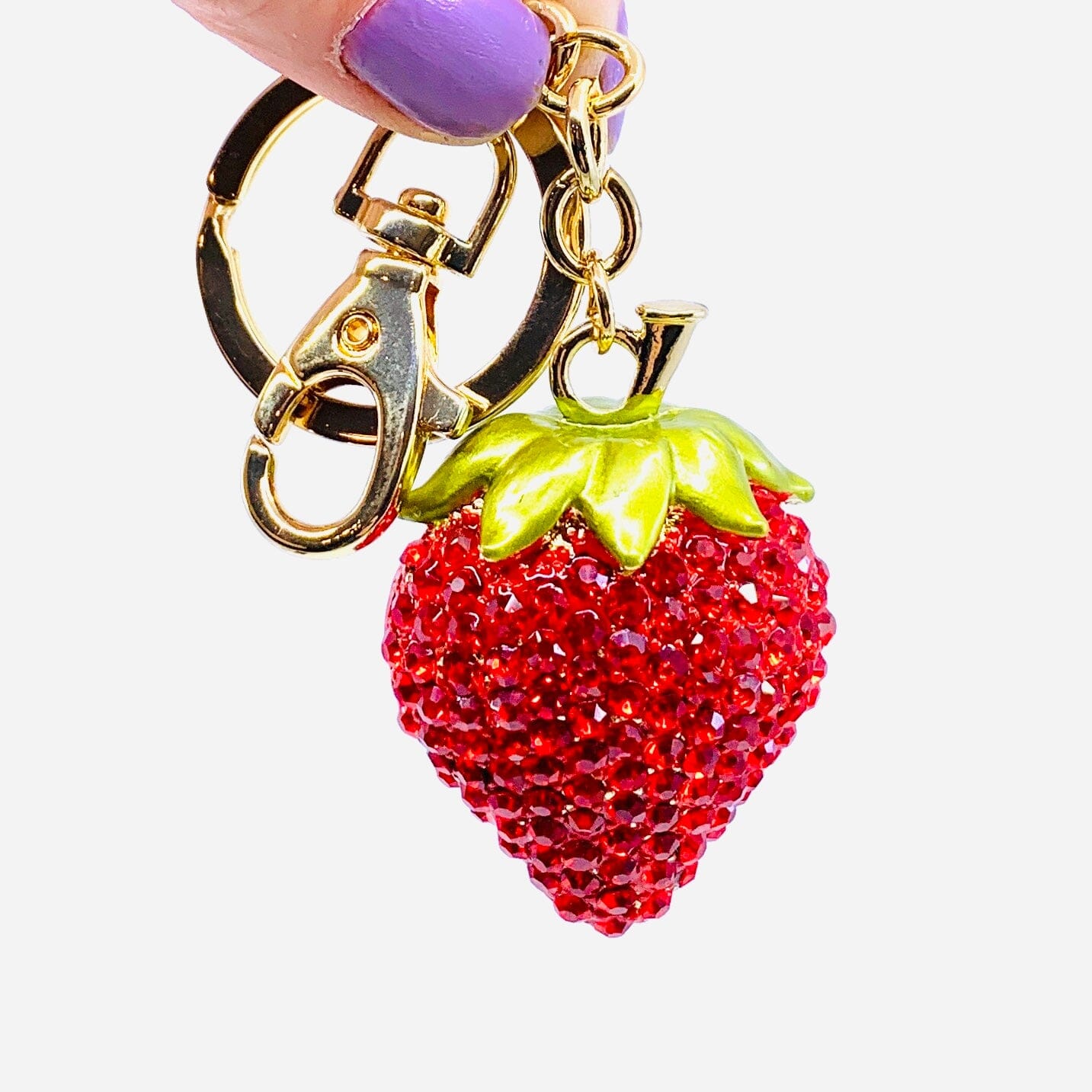 Bejeweled Key Chain 3, Strawberry Accessory Kubla Craft 