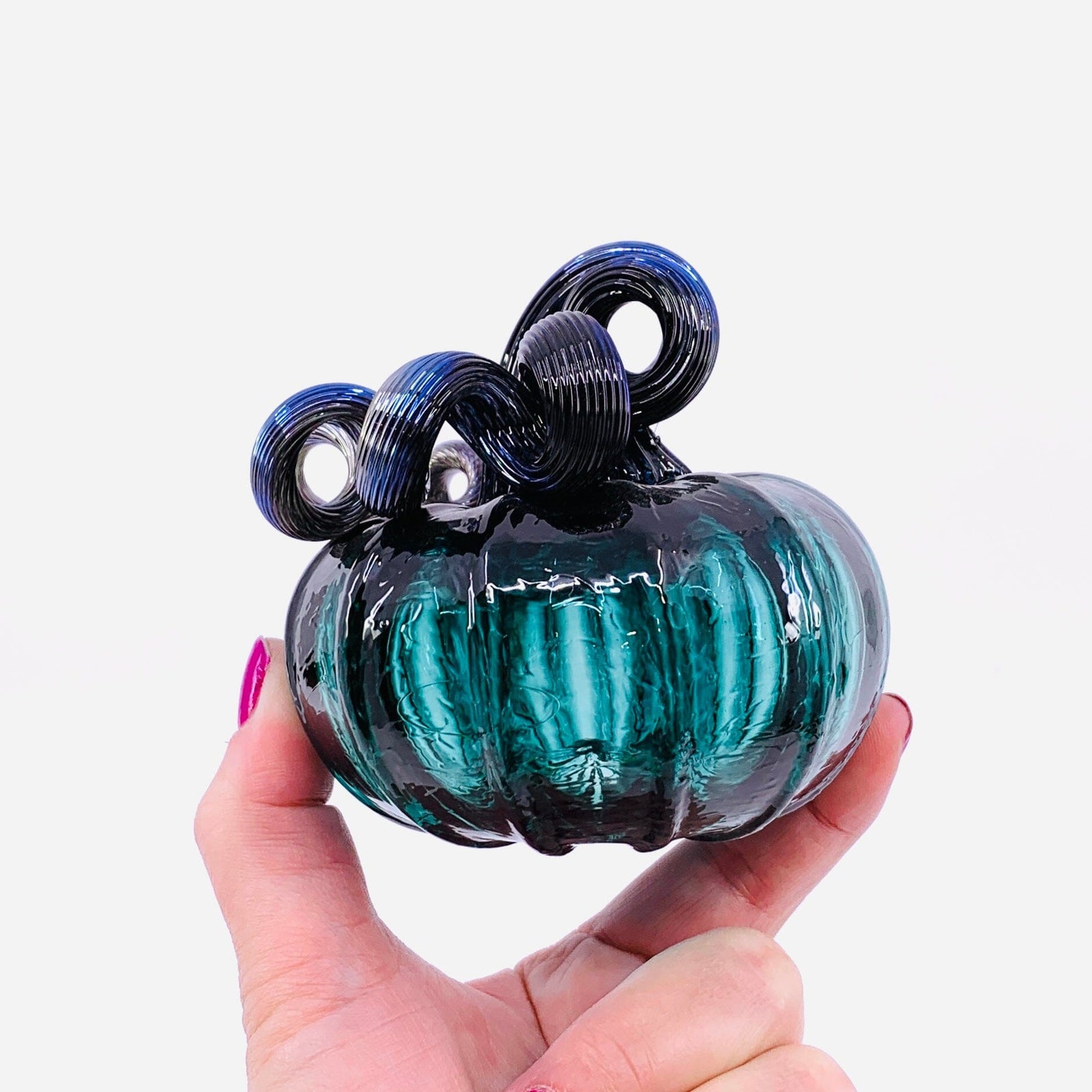 FLASH SALE $39 Lagoon Mini Pumpkin Pumpkin Luke Adams Glass Blowing Studio 