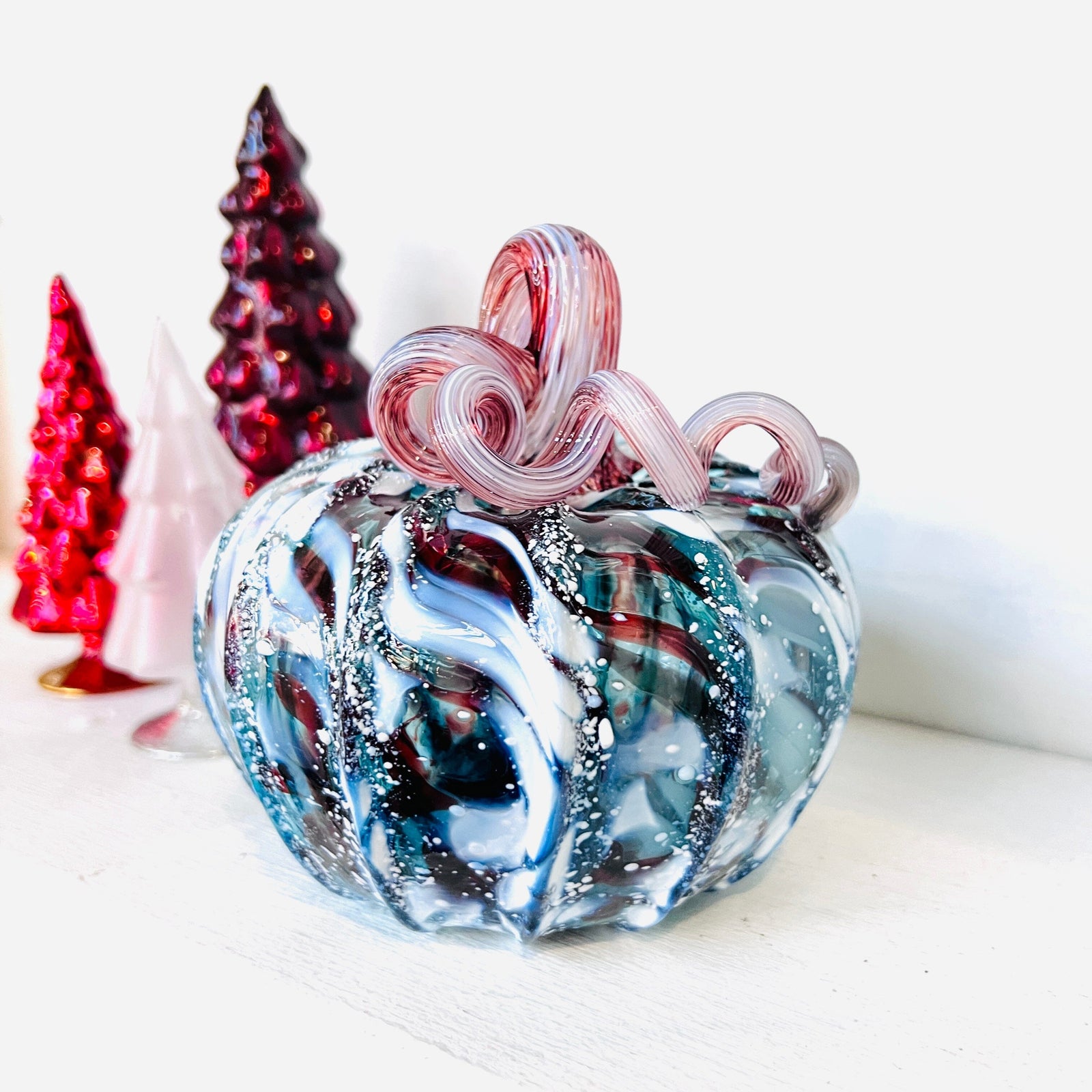 Winter Frost Pumpkin Inspo Luke Adams Glass Blowing Studio 