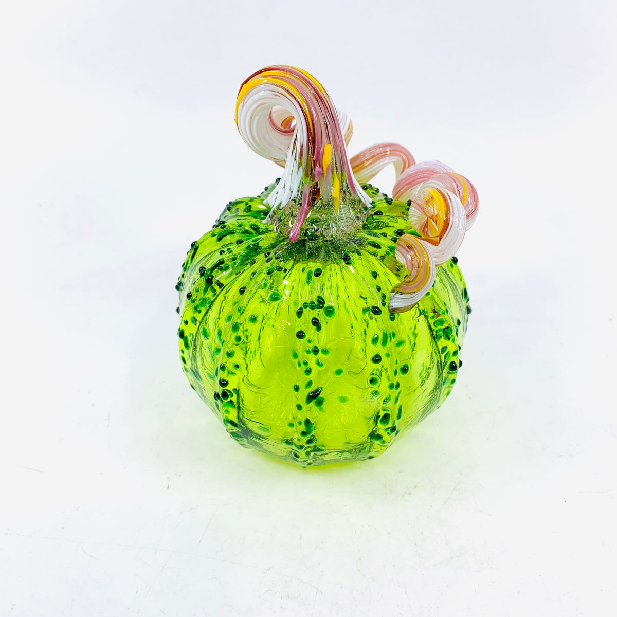 Daily Pumpkin 1963 Christmas Pickle Mini Signed by Luke Adams Gabby Luke Adams Glass Blowing Studio 
