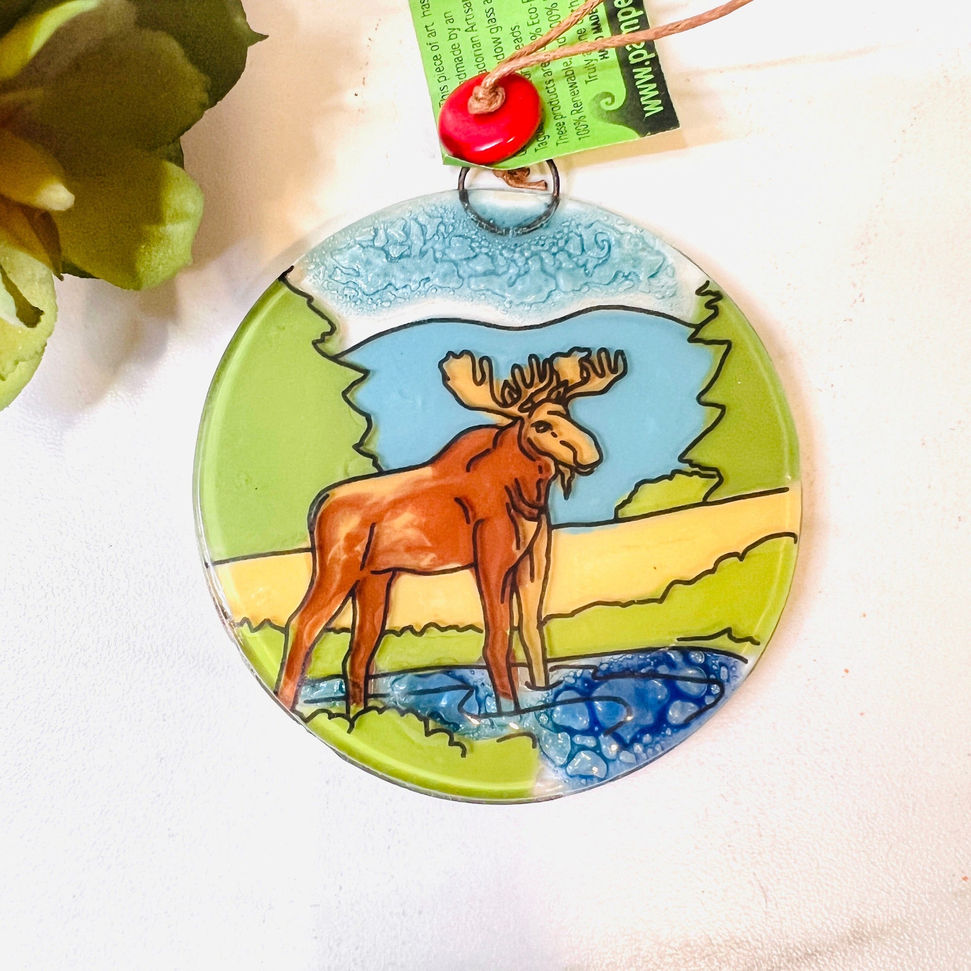 Fair Trade Ornament 94 Big Moose Ornament Pam Peana 