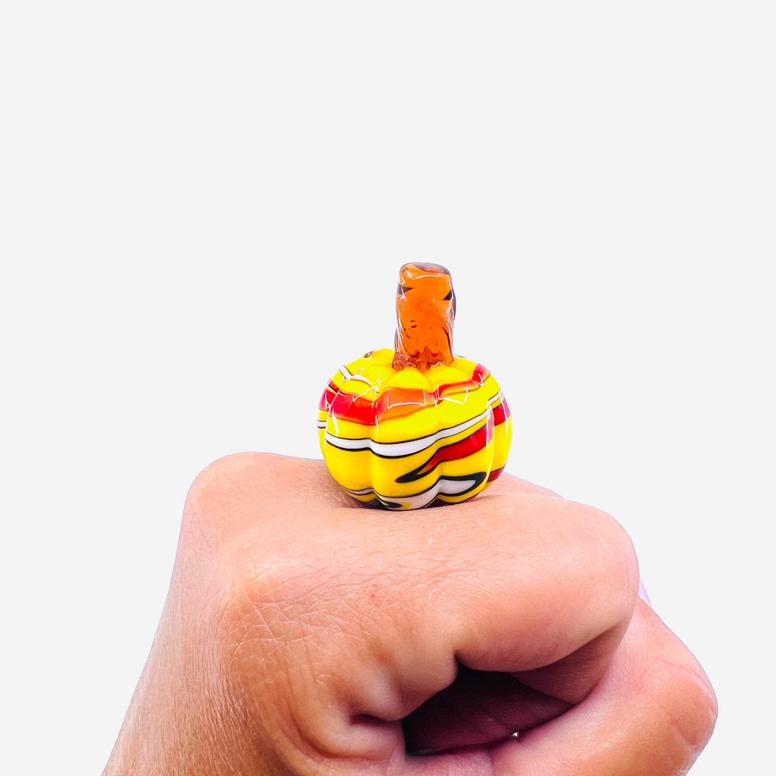 Halloweenie Statement Pumpkin Yellow Graffiti 120 Miniature - 