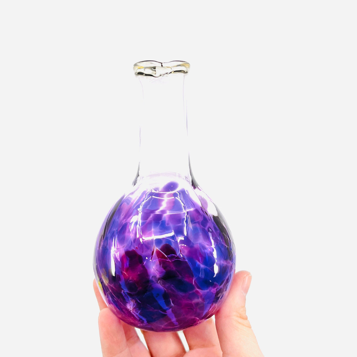 Love in a Bottle Decor Henrietta Glass Purple 