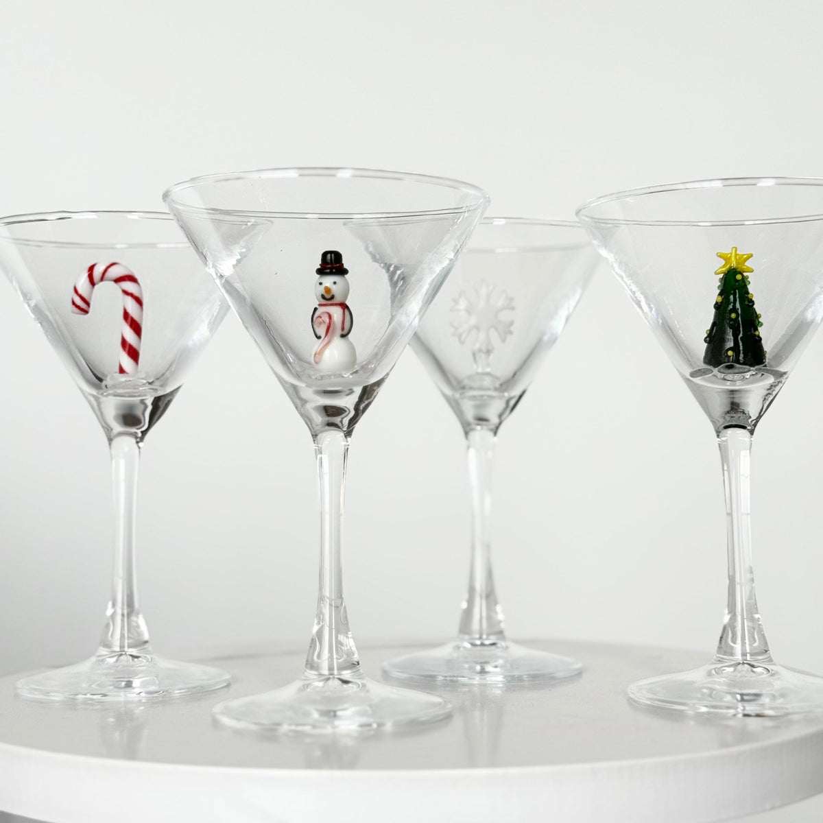 Holiday Icon Martini Glass Creative Co-Op 