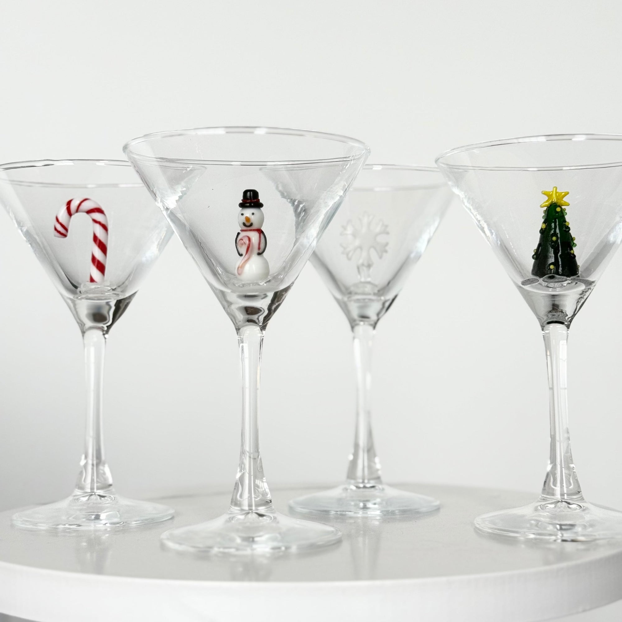 Holiday Icon Martini Glass Creative Co-Op 