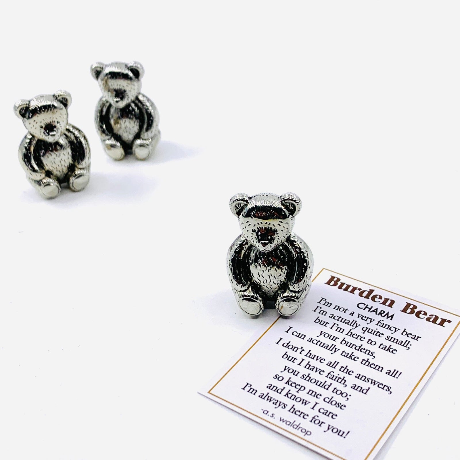 Burden Bear Pocket Charm PT44 Miniature GANZ 