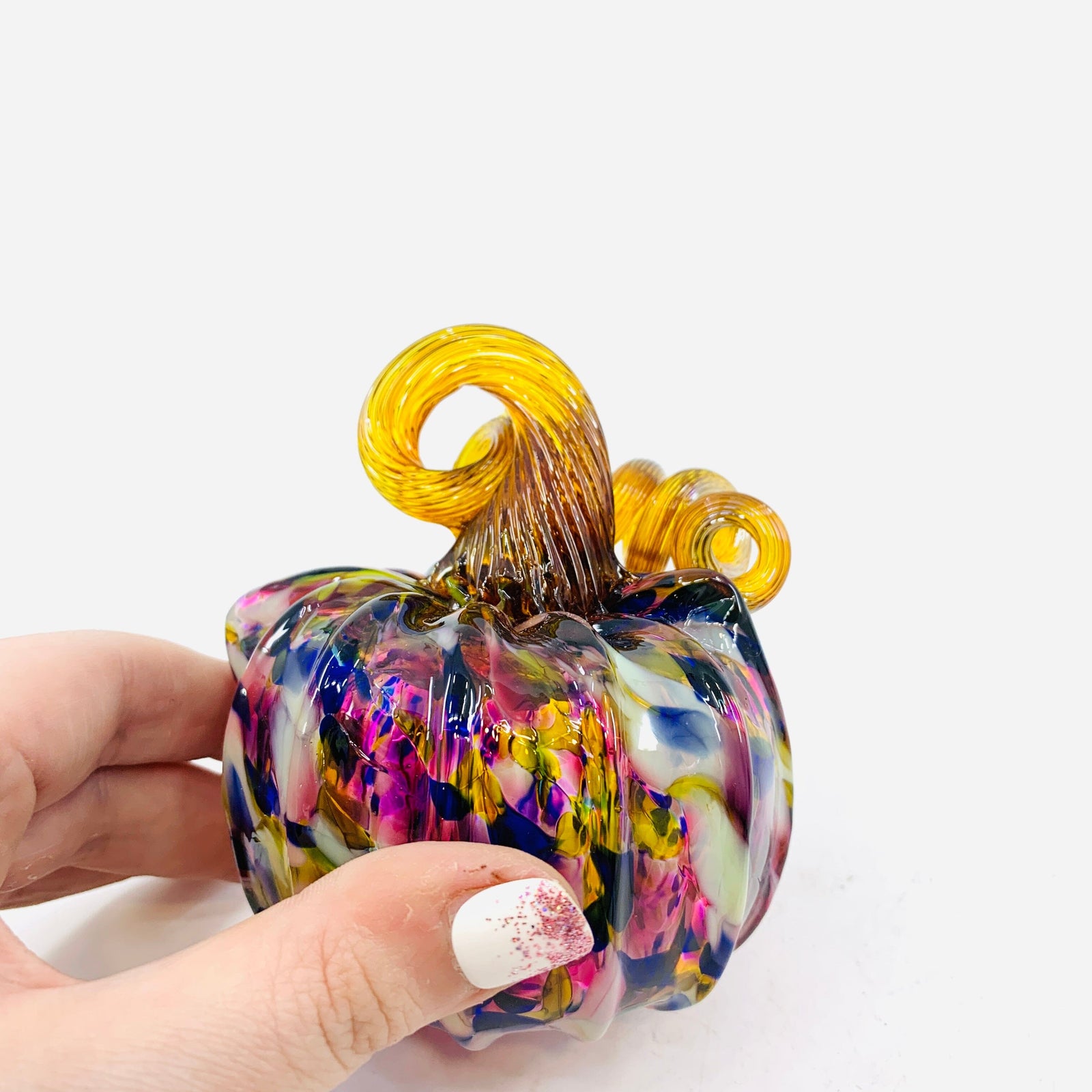 Daily Pumpkin 1965 “Oops” Catkin Gabby Luke Adams Glass Blowing Studio 
