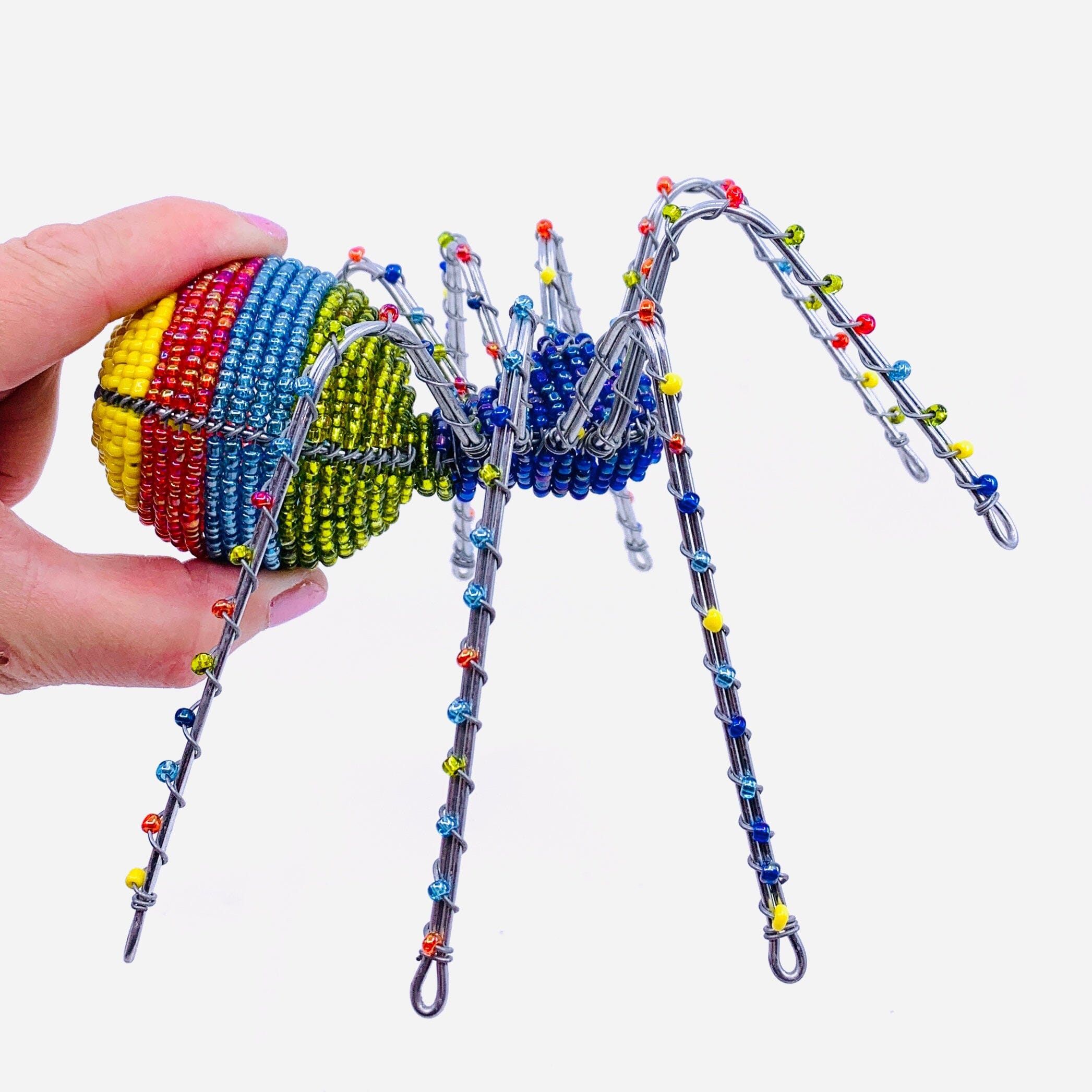 Beaded Spider, Multi - Last One - Luke Adams Glass Blowing Studio