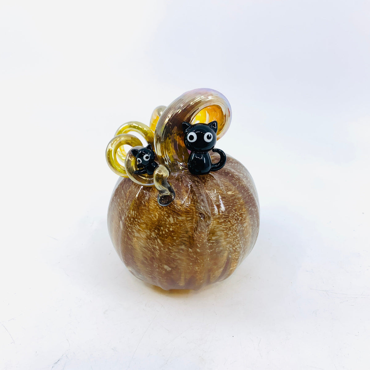 Daily Pumpkin 1966 Catkin with Cats Gabby Luke Adams Glass Blowing Studio 