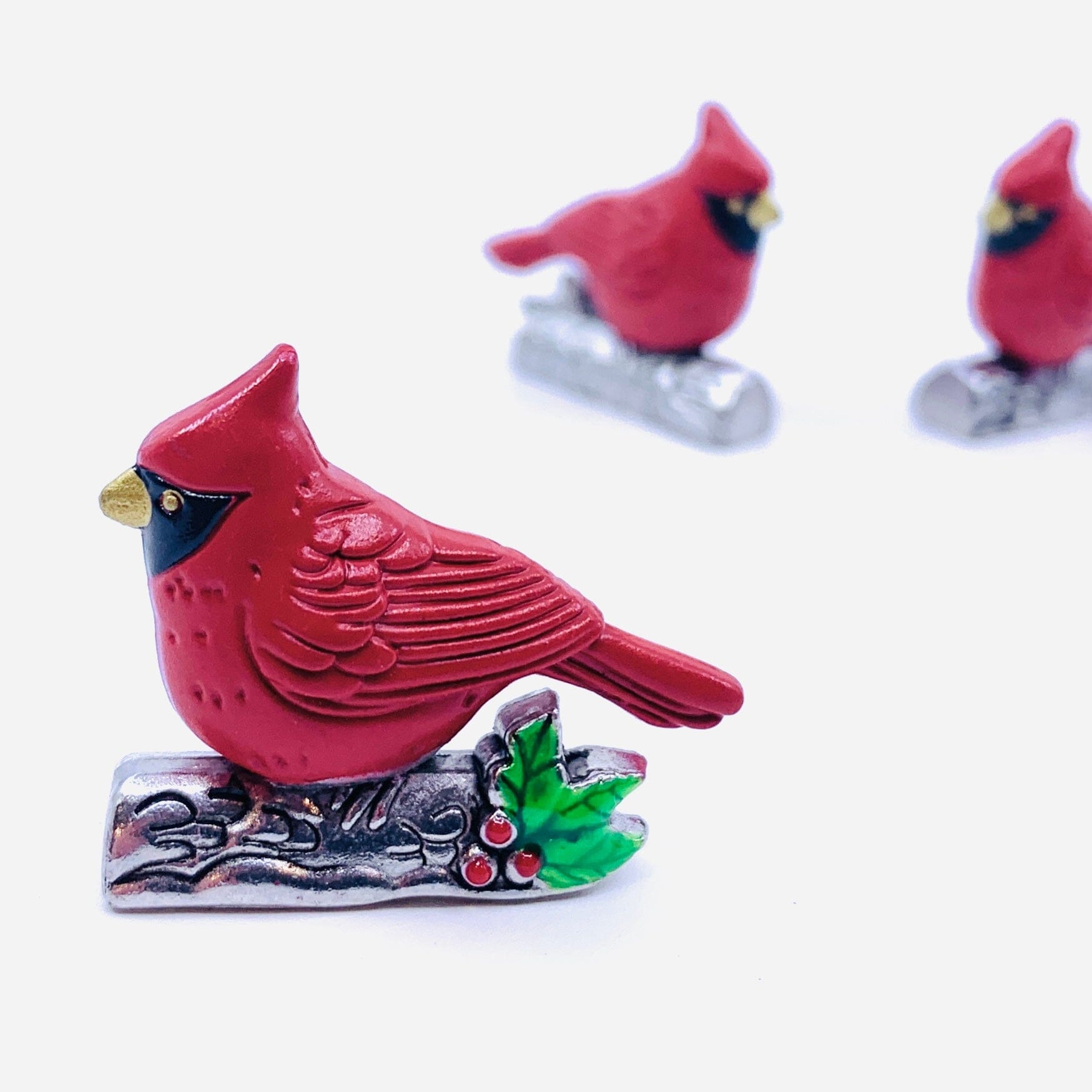 The Christmas Cardinal from Heaven Pocket Charm PT16 Miniature GANZ 