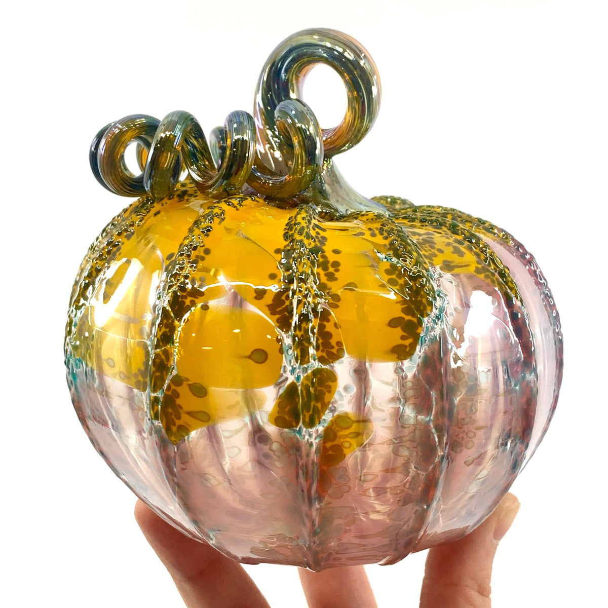 Facebook Live Pumpkin 18 Gabby Luke Adams Glass Blowing Studio 