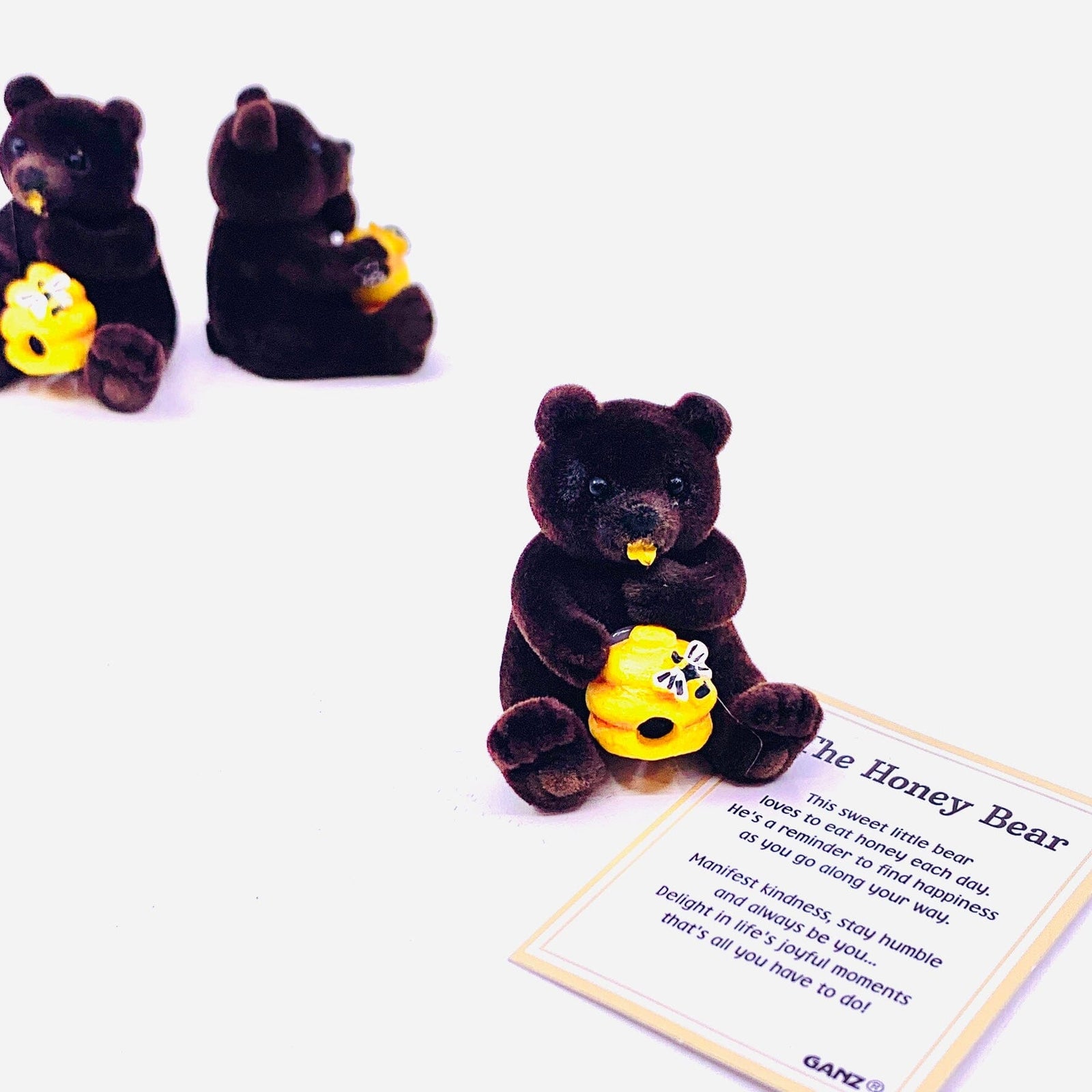 The Honey Bear Pocket Charm PT64 Miniature GANZ 