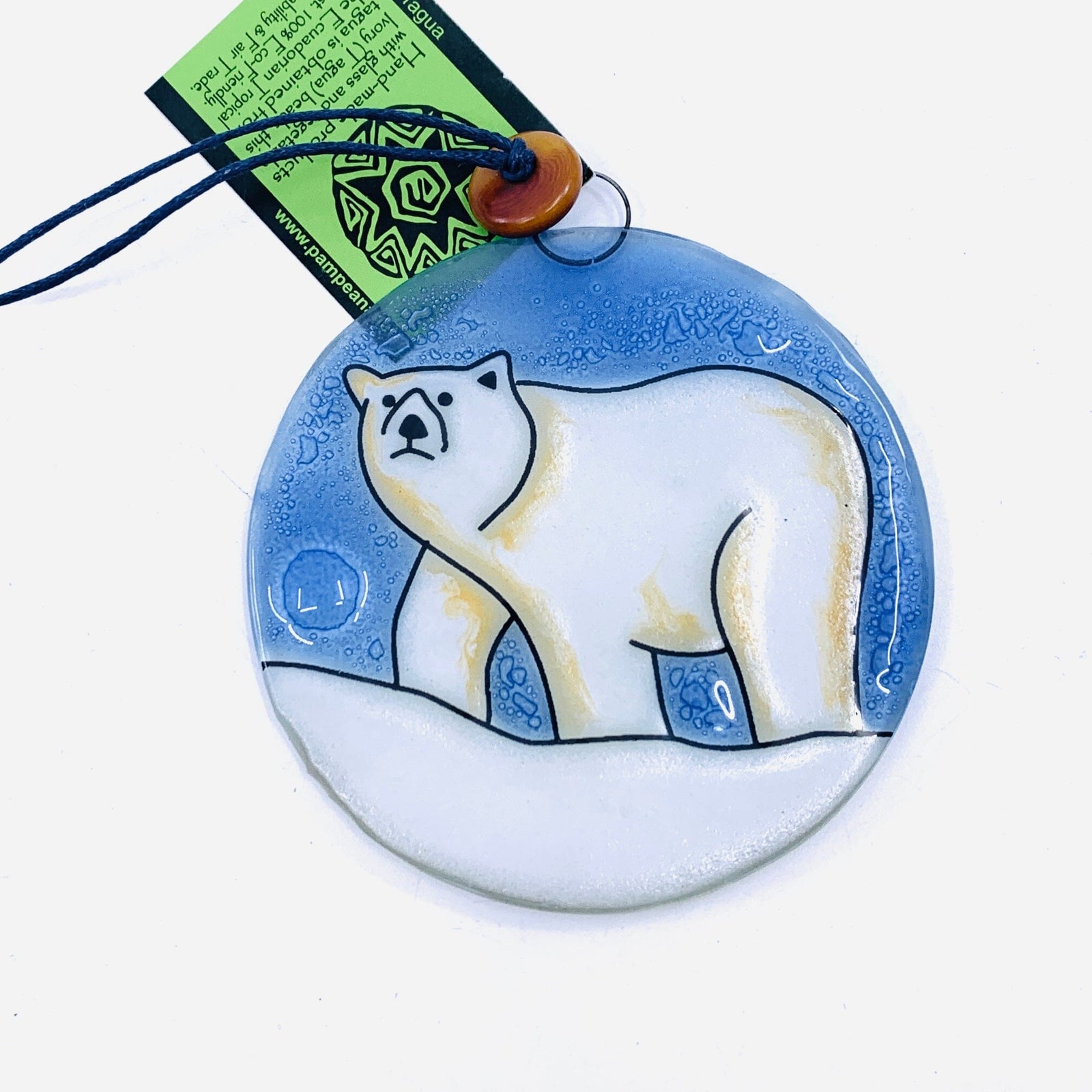 Fair Trade Ornament 15 Polar Bear Ornament Pam Peana 