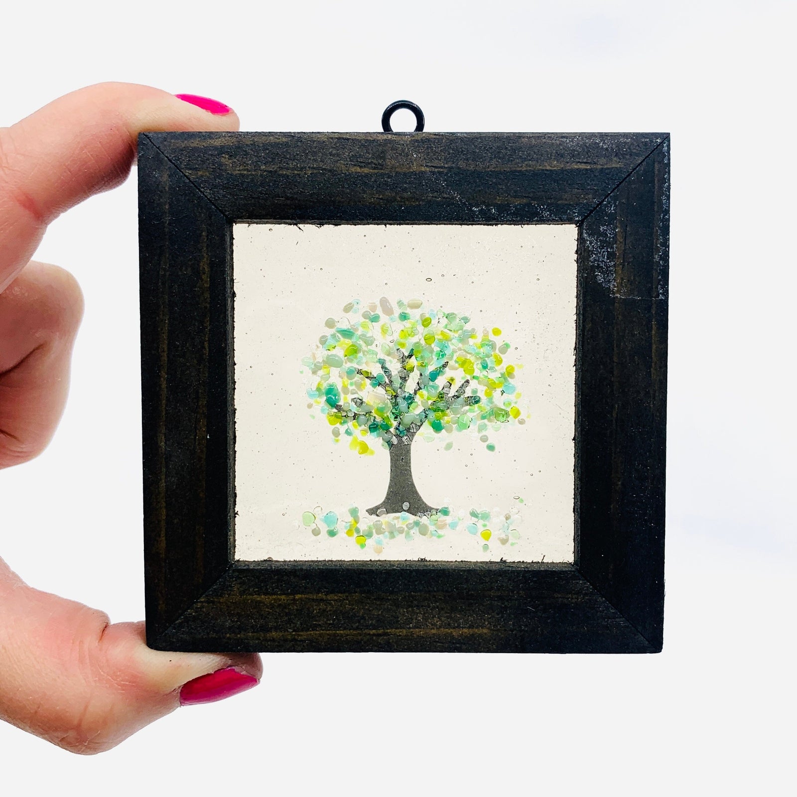 Fused Glass Tree of Life Shadow Box 21 Decor Glimmer Glass Gifts 