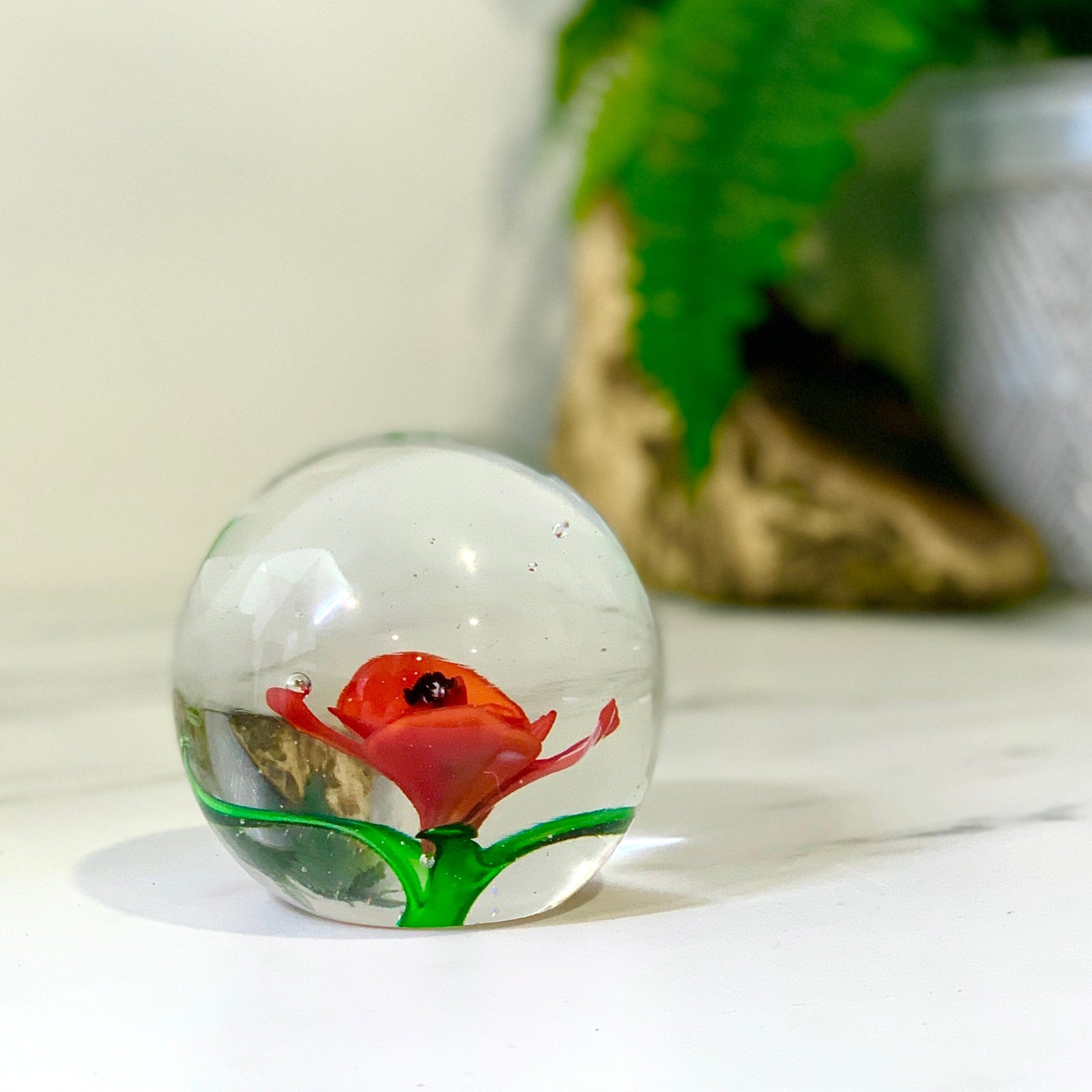 Poppy Paperweight Paperweight Dynasty 