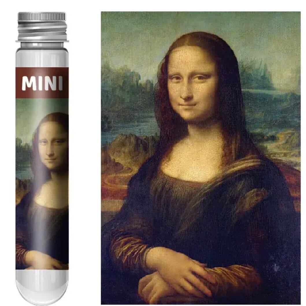Mini Test Tube Puzzle - Mona Lisa Luke Adams Glass Blowing Studio 