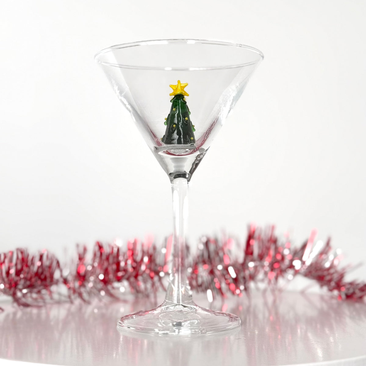 Holiday Icon Martini Glass Creative Co-Op Christmas Tree 