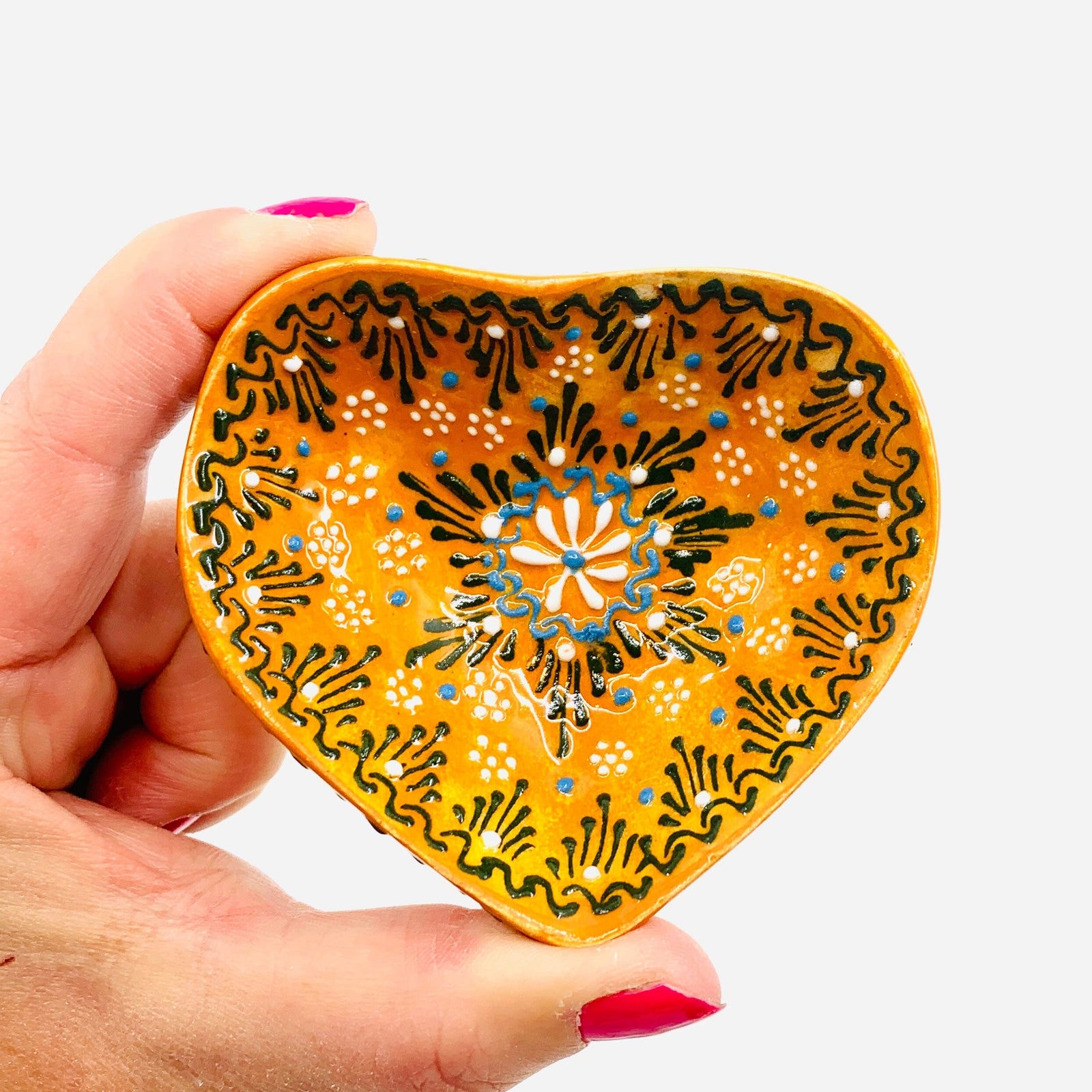 Heart Design Handmade Turkish Bowl 41 Decor Natto USA 