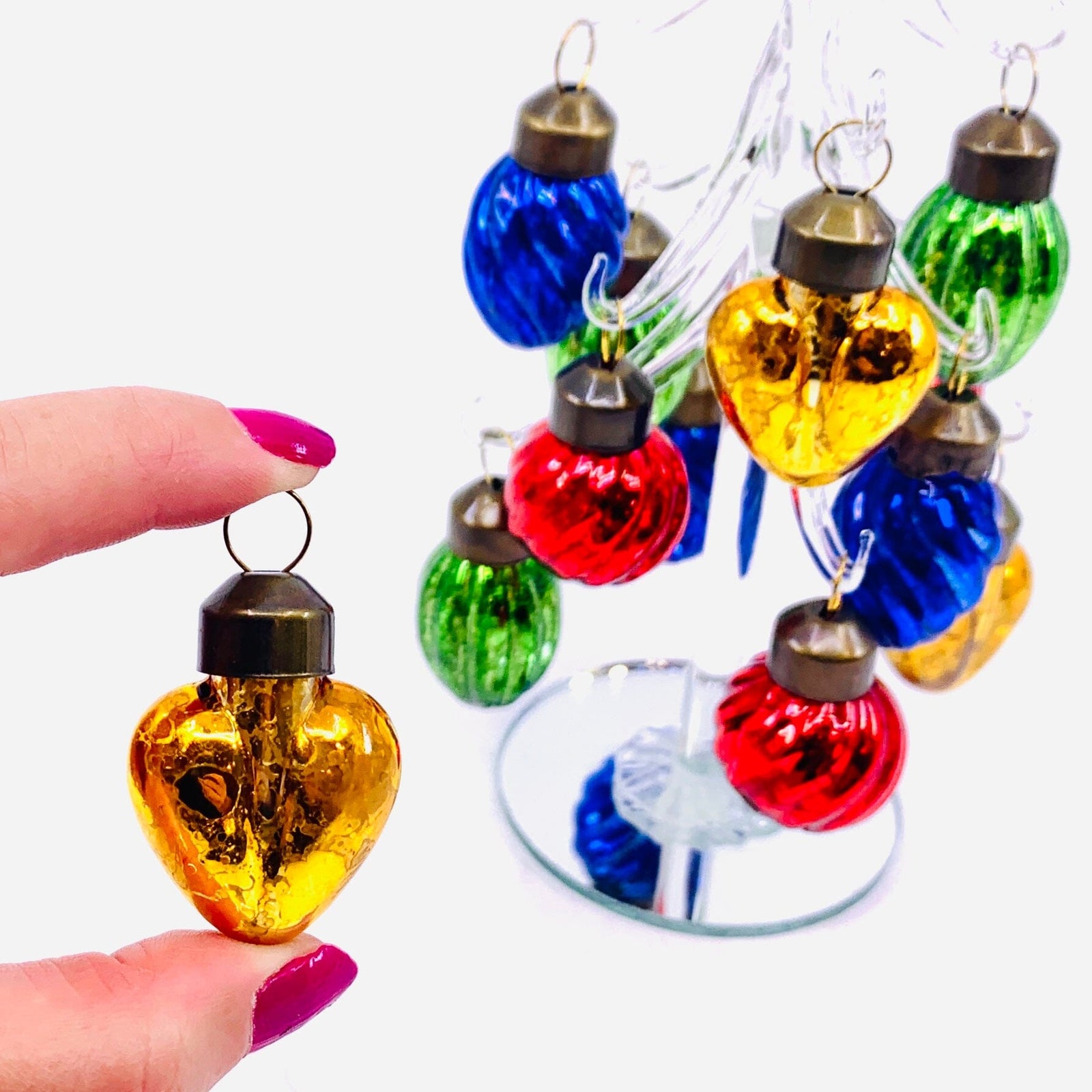 Glass Whimsical Heart Tree 37 Decor Gift Essentials 