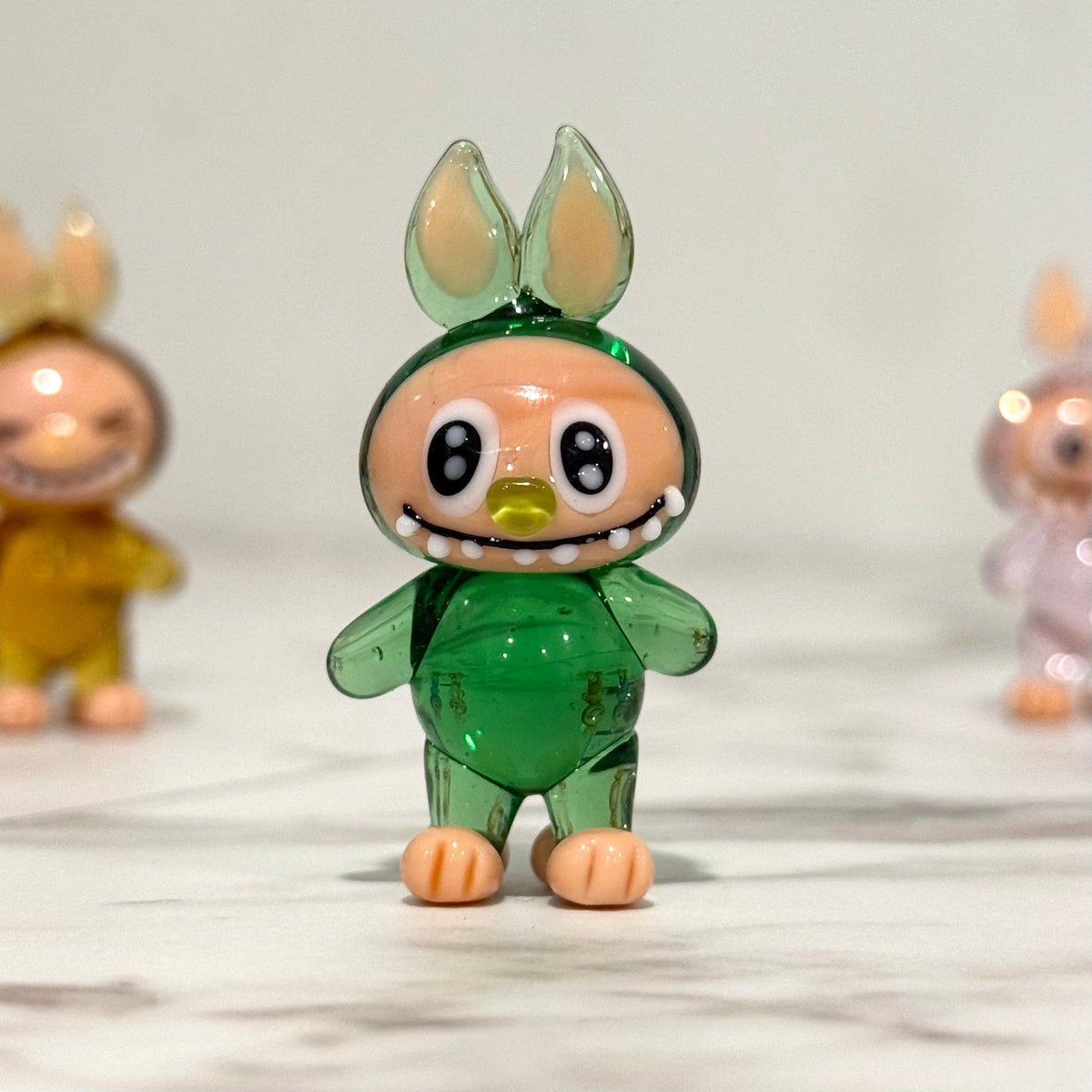 Glass Labubu Monsters, Green Alex 
