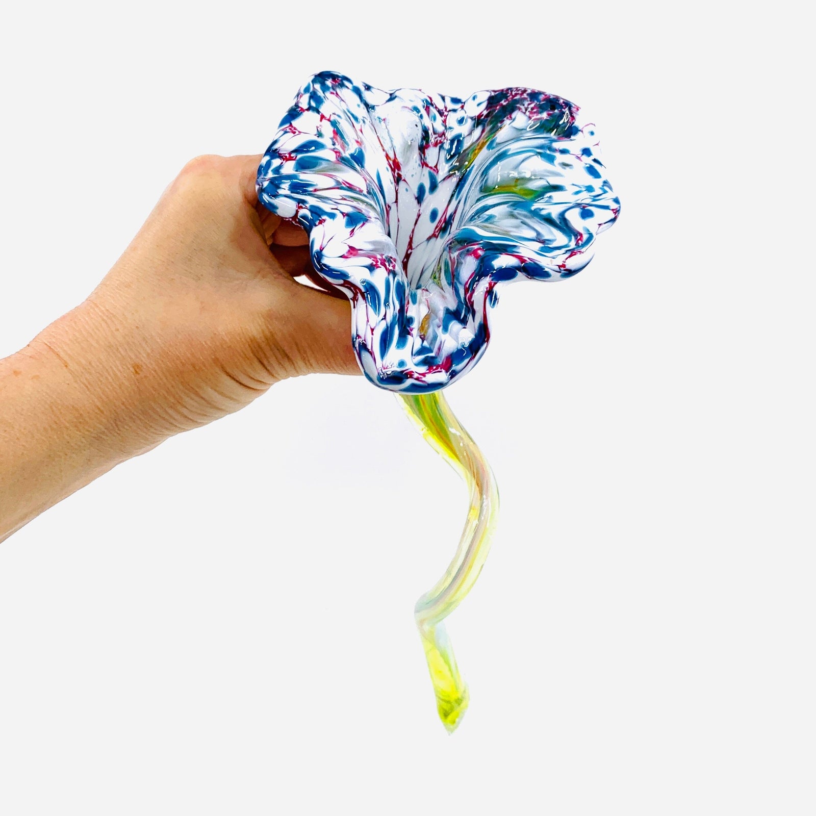 Pulled Glass Flower 71 Decor Luke Adams Glass Blowing Studio 