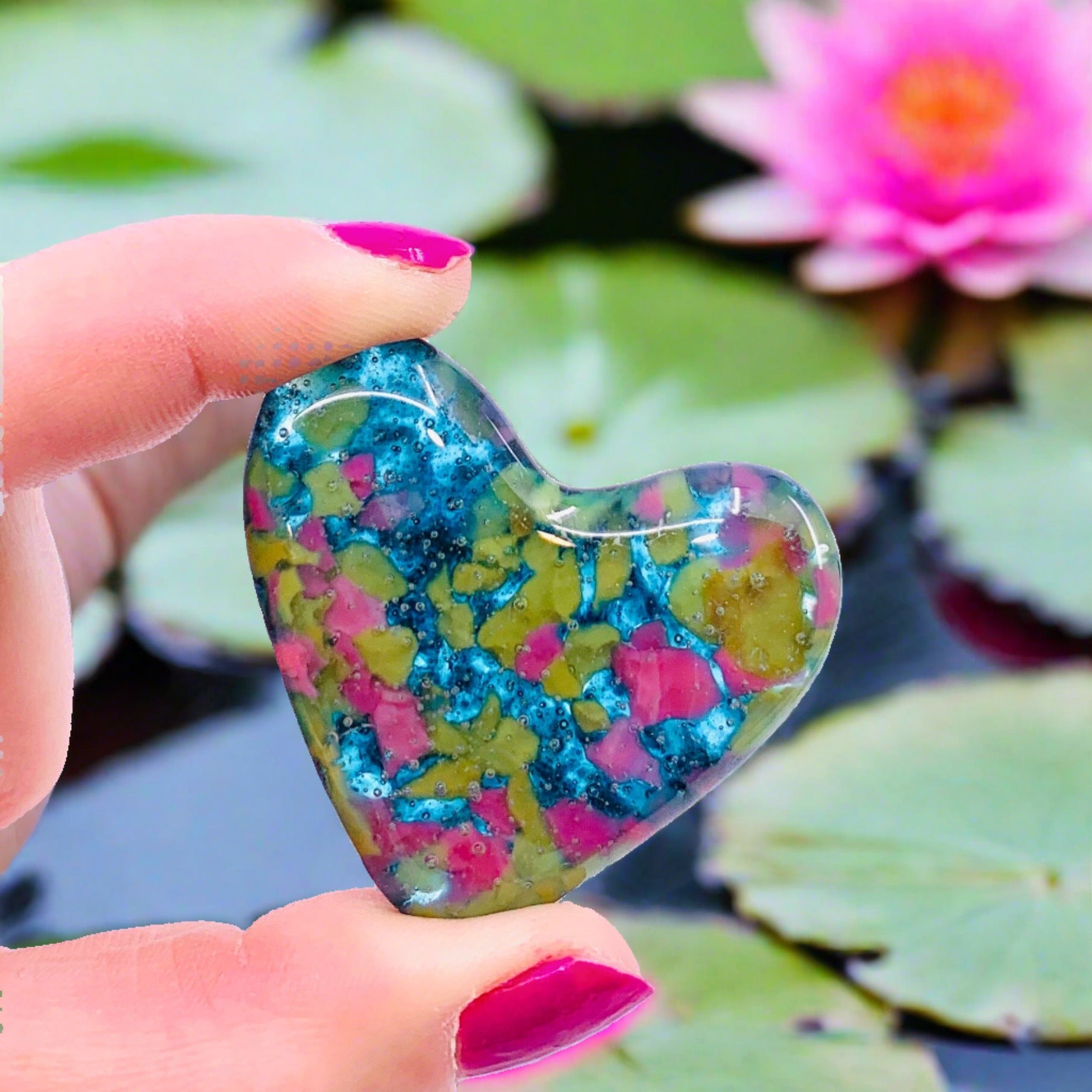 Fused Pocket Heart, Monet Ltd Edition Miniature Jean 