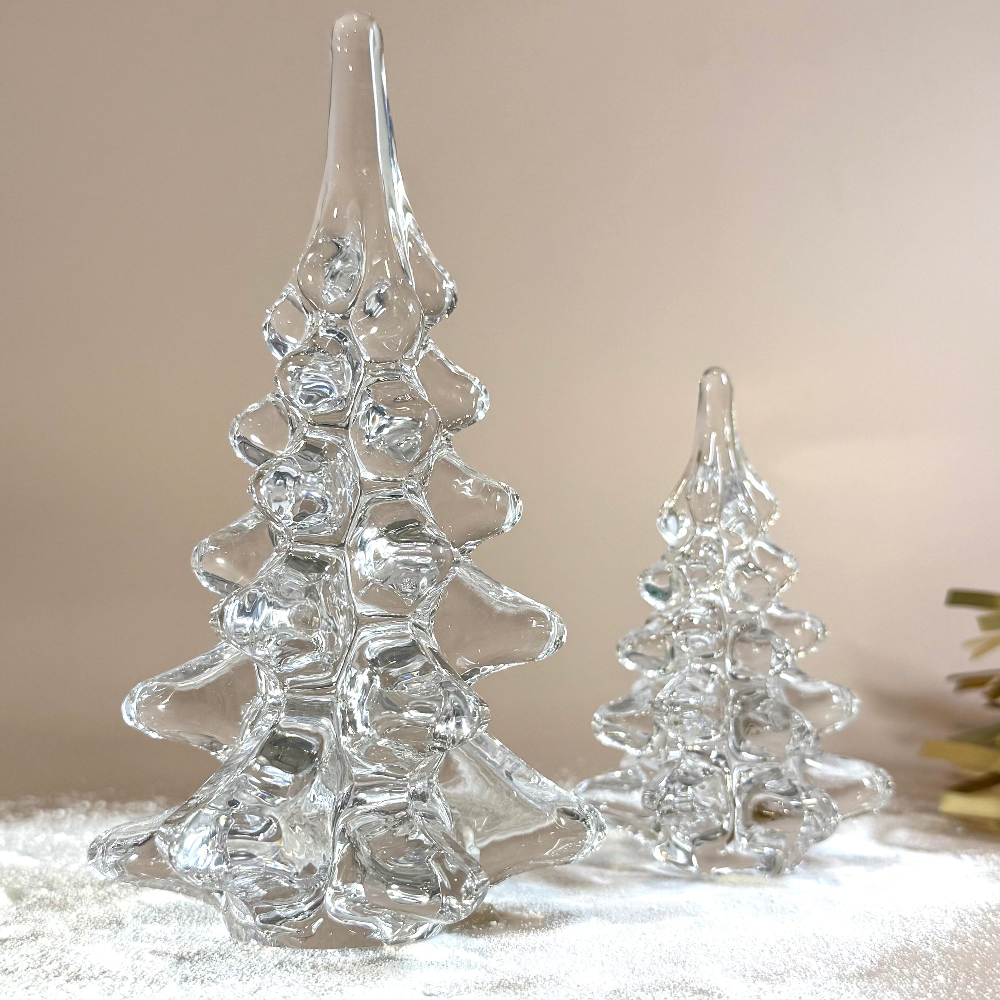 6" Glass Whimsy Tree Diamond Star 